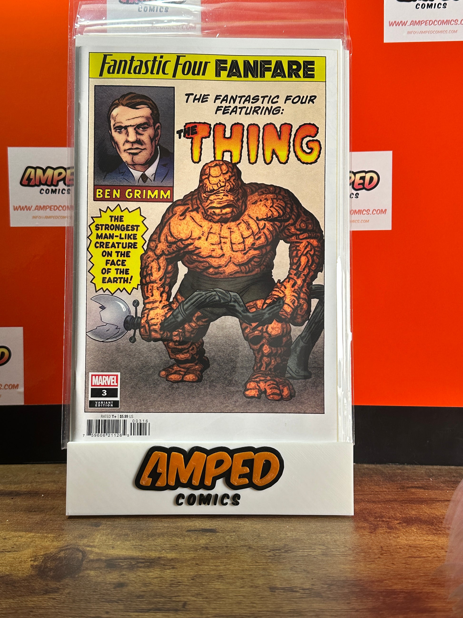 FANTASTIC FOUR FANFARE #3 INCENTIVE 1:50 - JACK KIRBY - THING