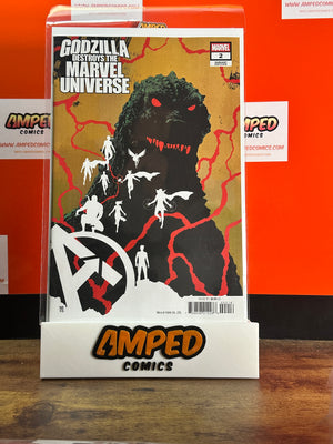 Godzilla Destroys The Marvel Universe #2 1:25 Sorrentino Variant