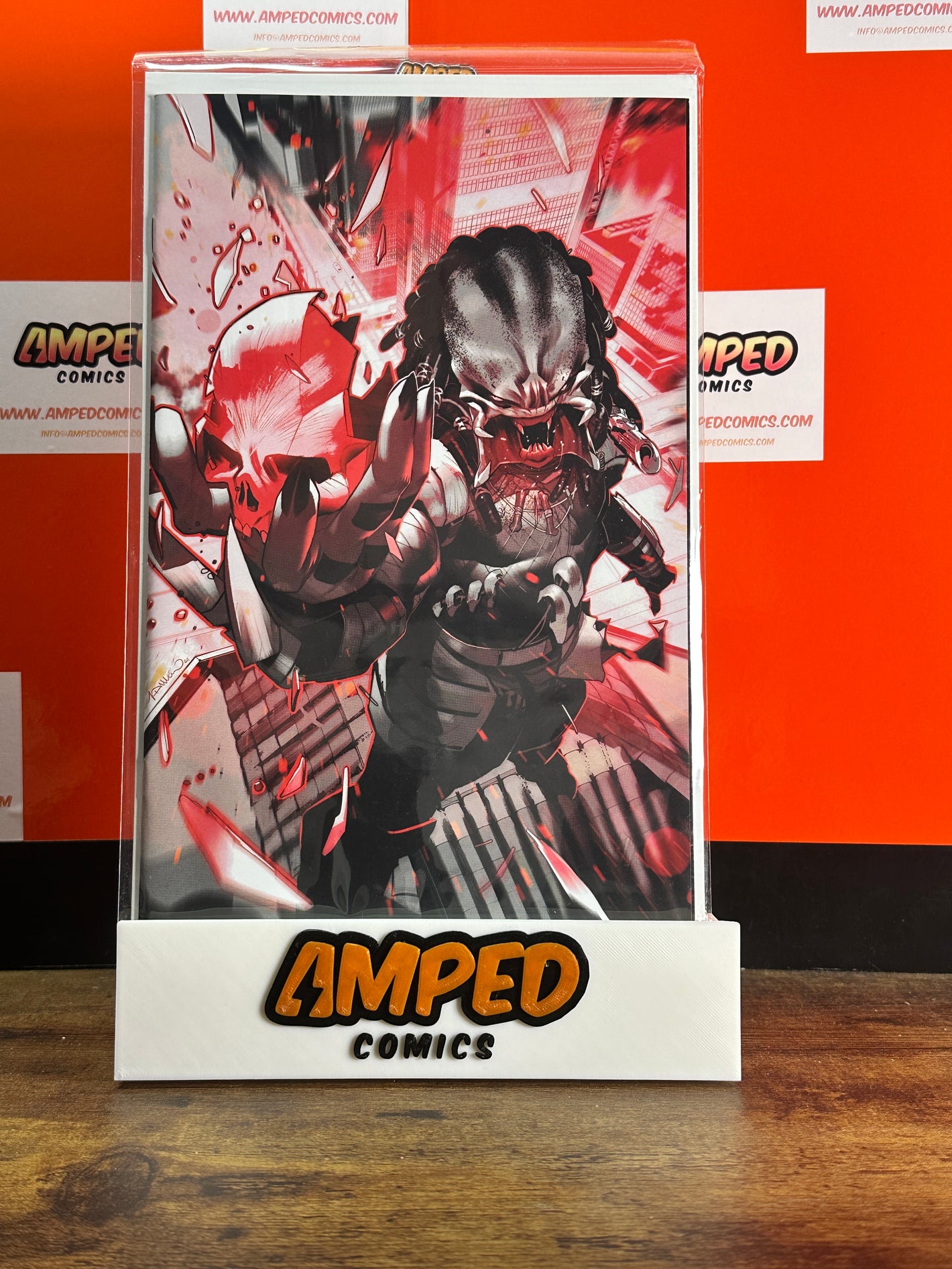 PREDATOR: BLACK, WHITE & BLOOD #1 1:100 INCV SIMONE DI MEO VIRGIN VARIANT