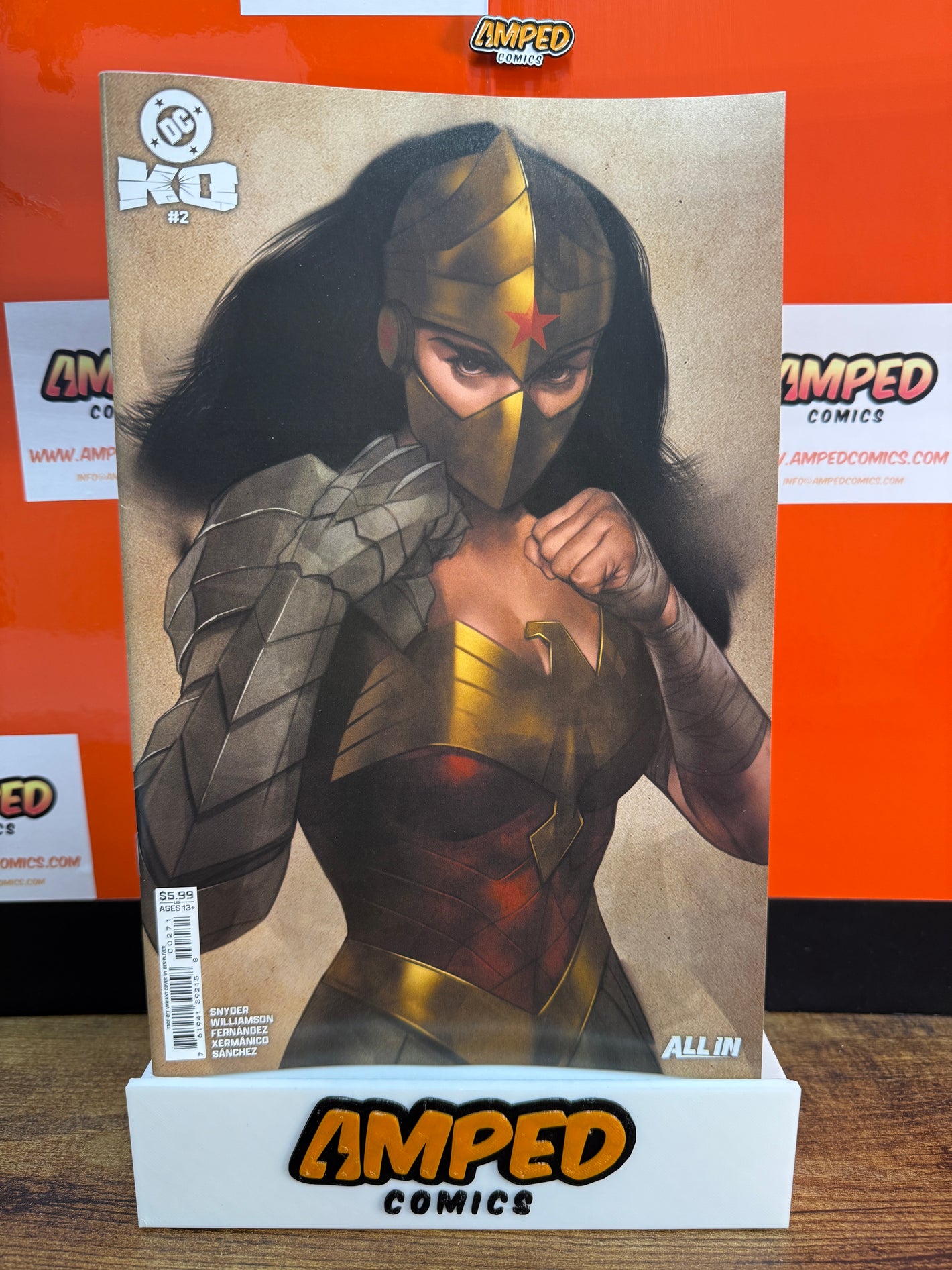 DC K.O. #2 (OF 5) CVR H BEN OLIVER FACE-OFF CARD STOCK VAR