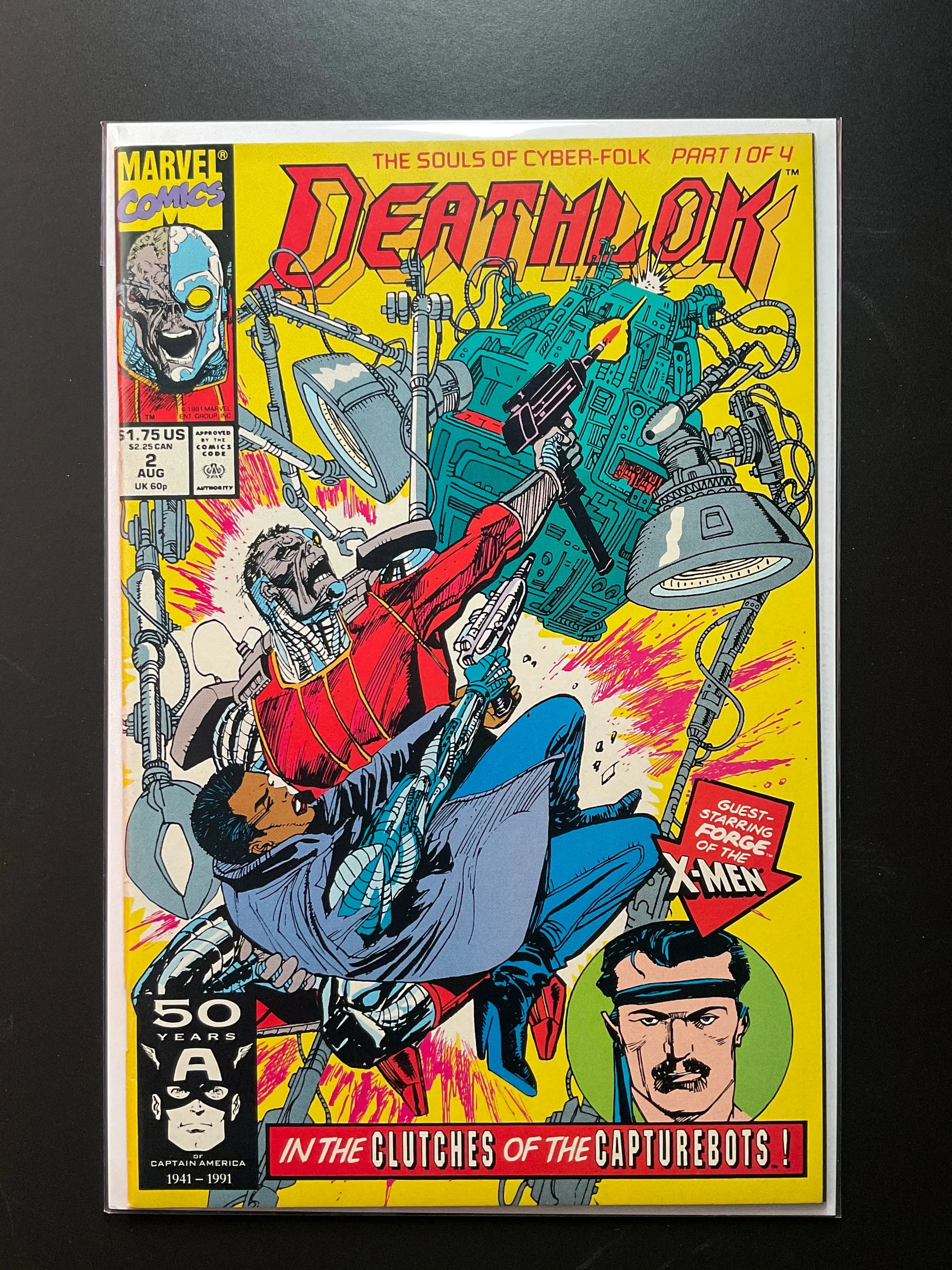 Deathlok 2 Marvel Comics Aug 1991 Part 1 of 4 X-Men Appearance