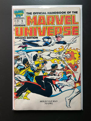 Marvel Universe Deluxe Edition 9 (1986) Molecule Man to Owl
