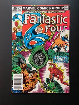 Fantastic Four 246 Marvel Comics Sept 1982 Doctor Doom Cover NEWSSTAND