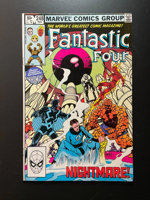 Fantastic Four 248 Marvel Comics 1982 Black Bolt Appearance