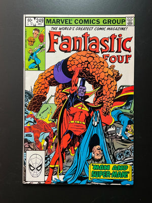 Fantastic Four 249 Marvel Comics Dec 1982 Man and Super-Man