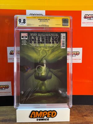 Immortal Hulk 18 CGC 9.8 Signature Series Marvel Comics 2019