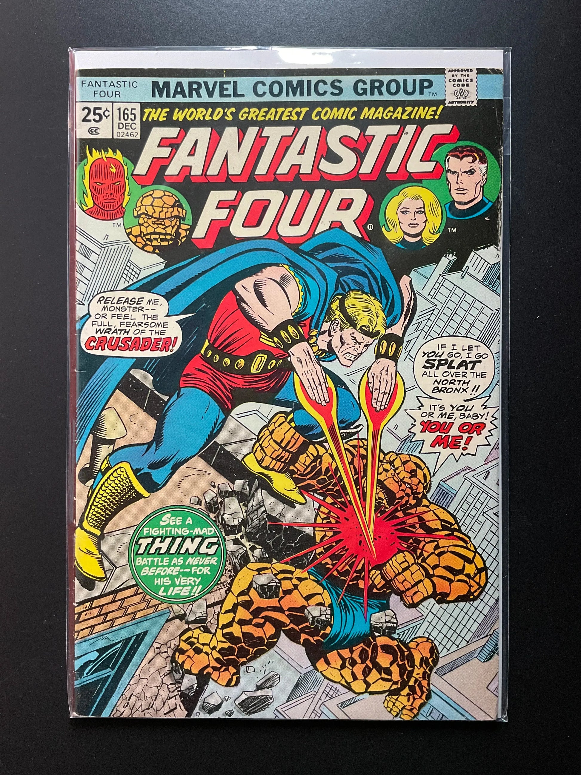 Fantastic Four 165 Marvel Comics Dec 1975 Crusader Appearance