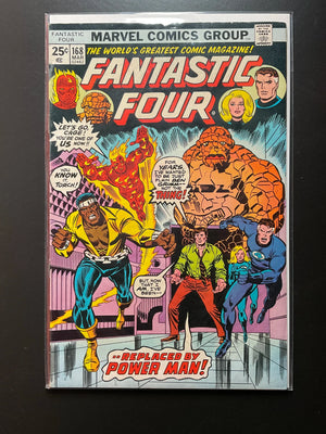 Fantastic Four 168 Marvel Comics March 1976 Power Man Appearance