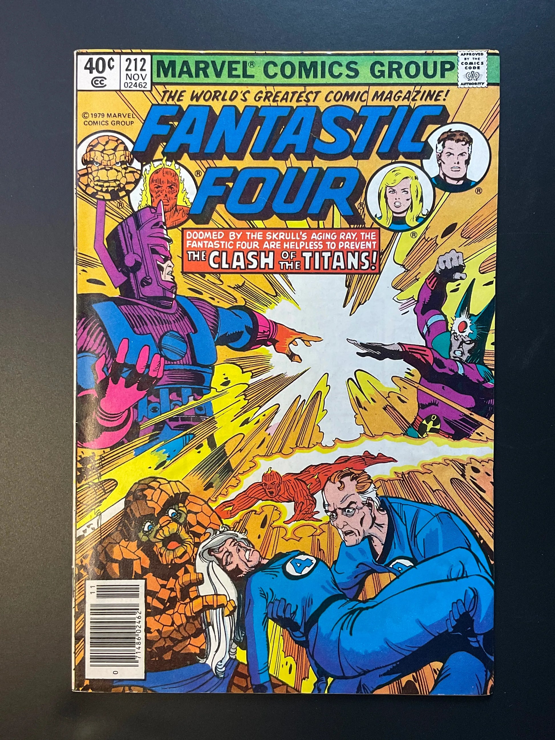 Fantastic Four 212 Marvel Comics Nov 1979 Galactus Clash of the Titans