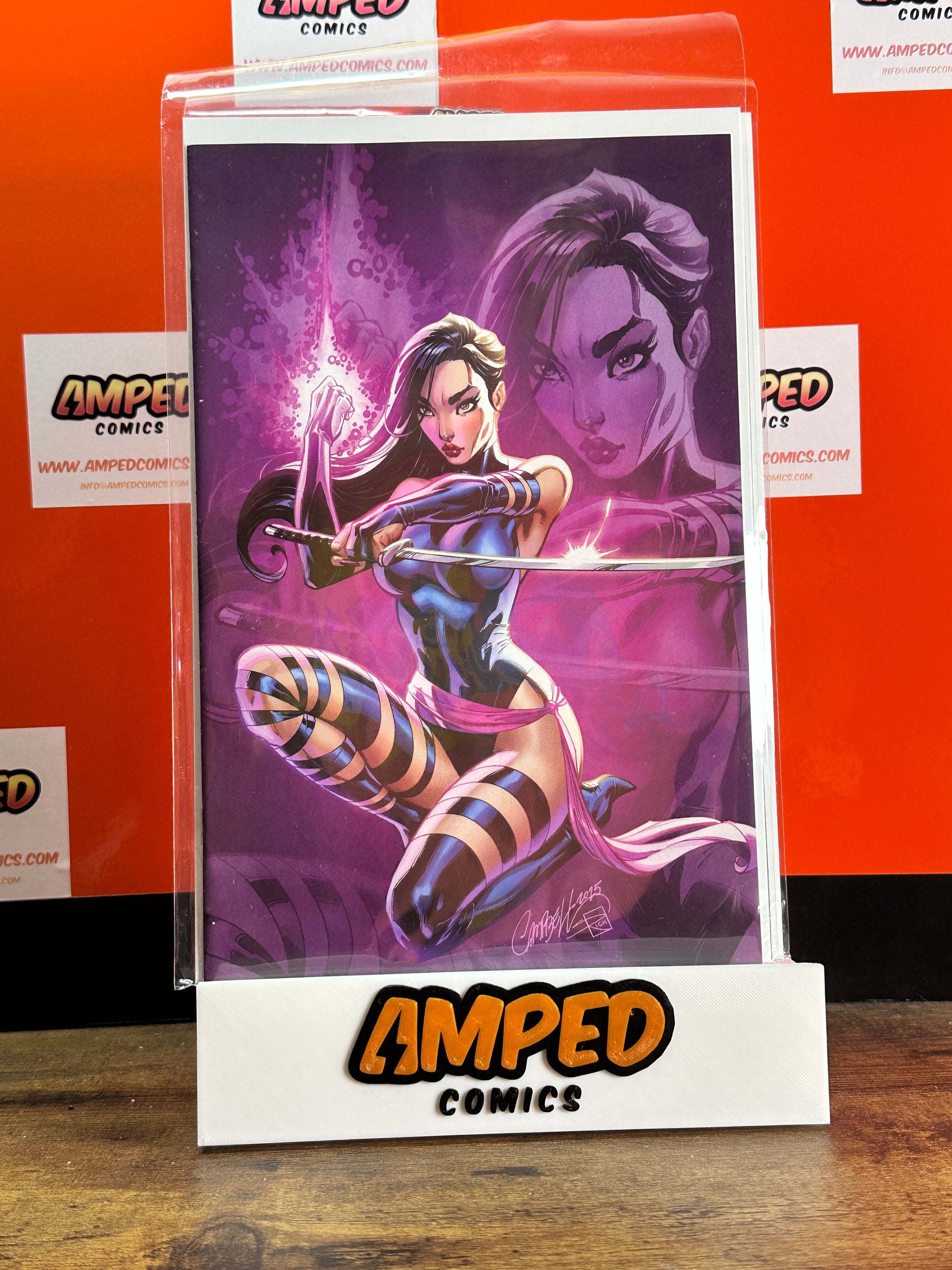 Psylocke #10 1:100 2025 J Scott Campbell J.S.C. Virgin Variant
