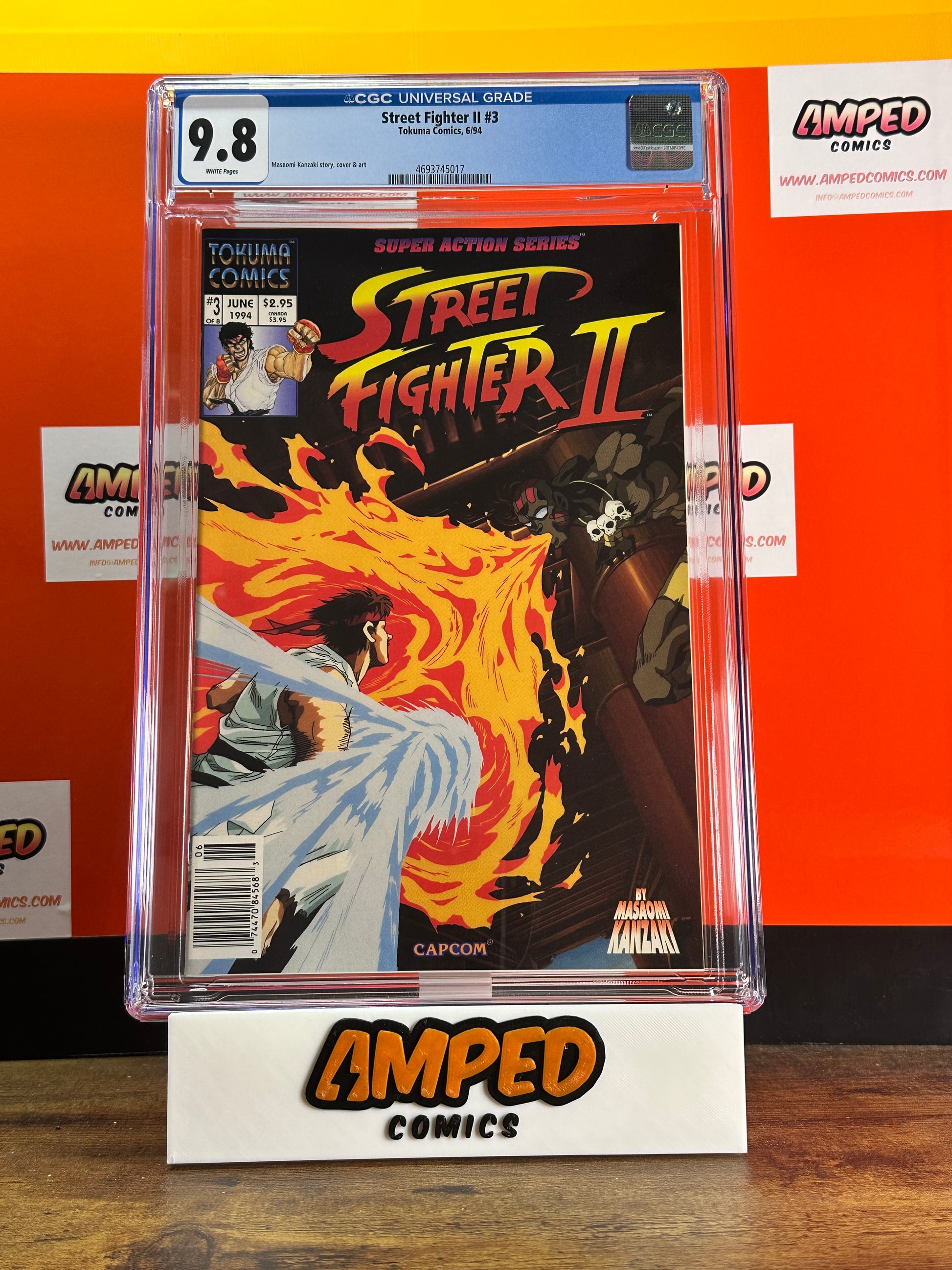 Street Fighter II 3 CGC 9.8 Tokuma Comics 1994 Masami Kanzaki