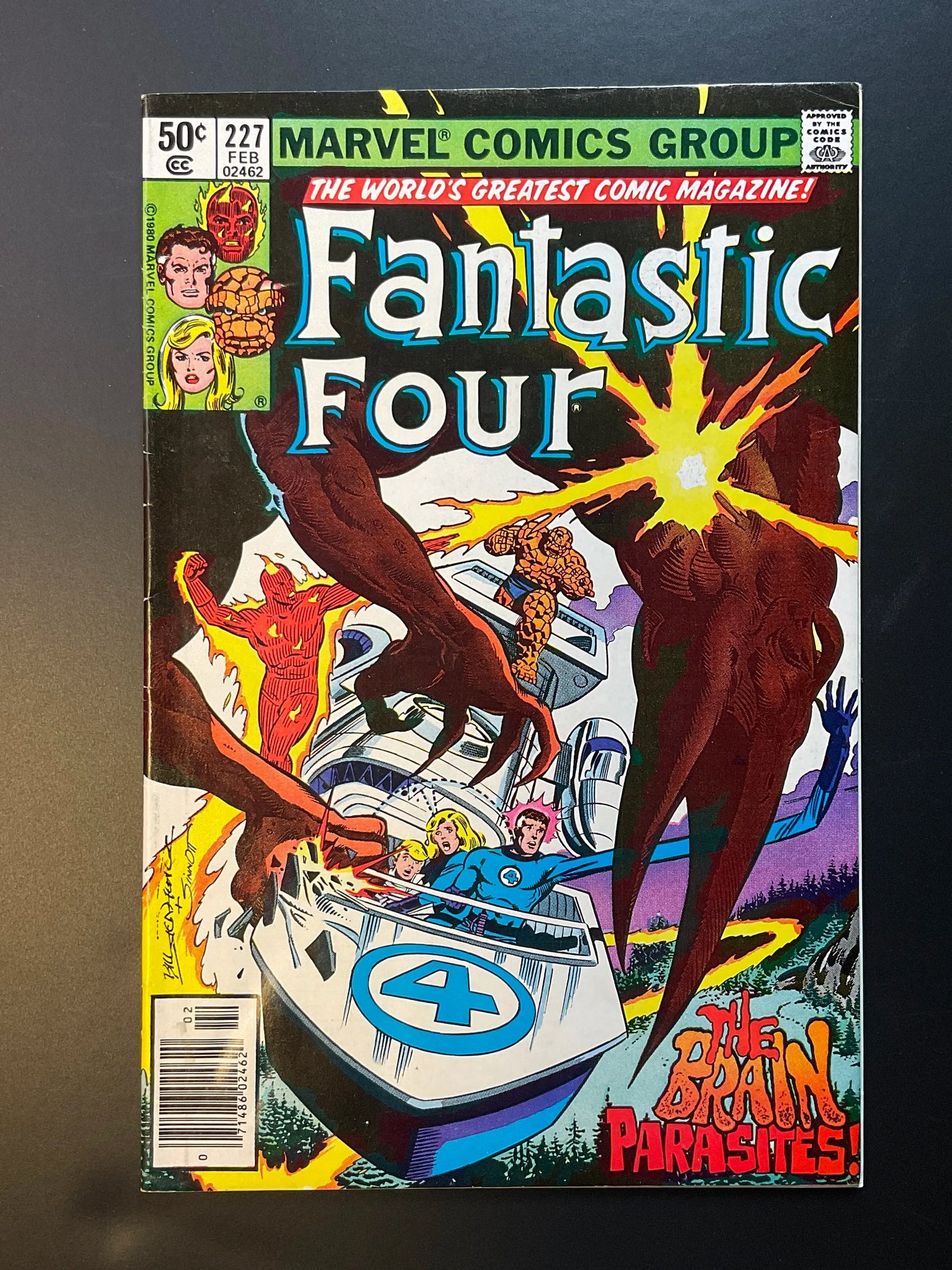 Fantastic Four 227 Marvel Comics Feb 1981 The Brain Parasites