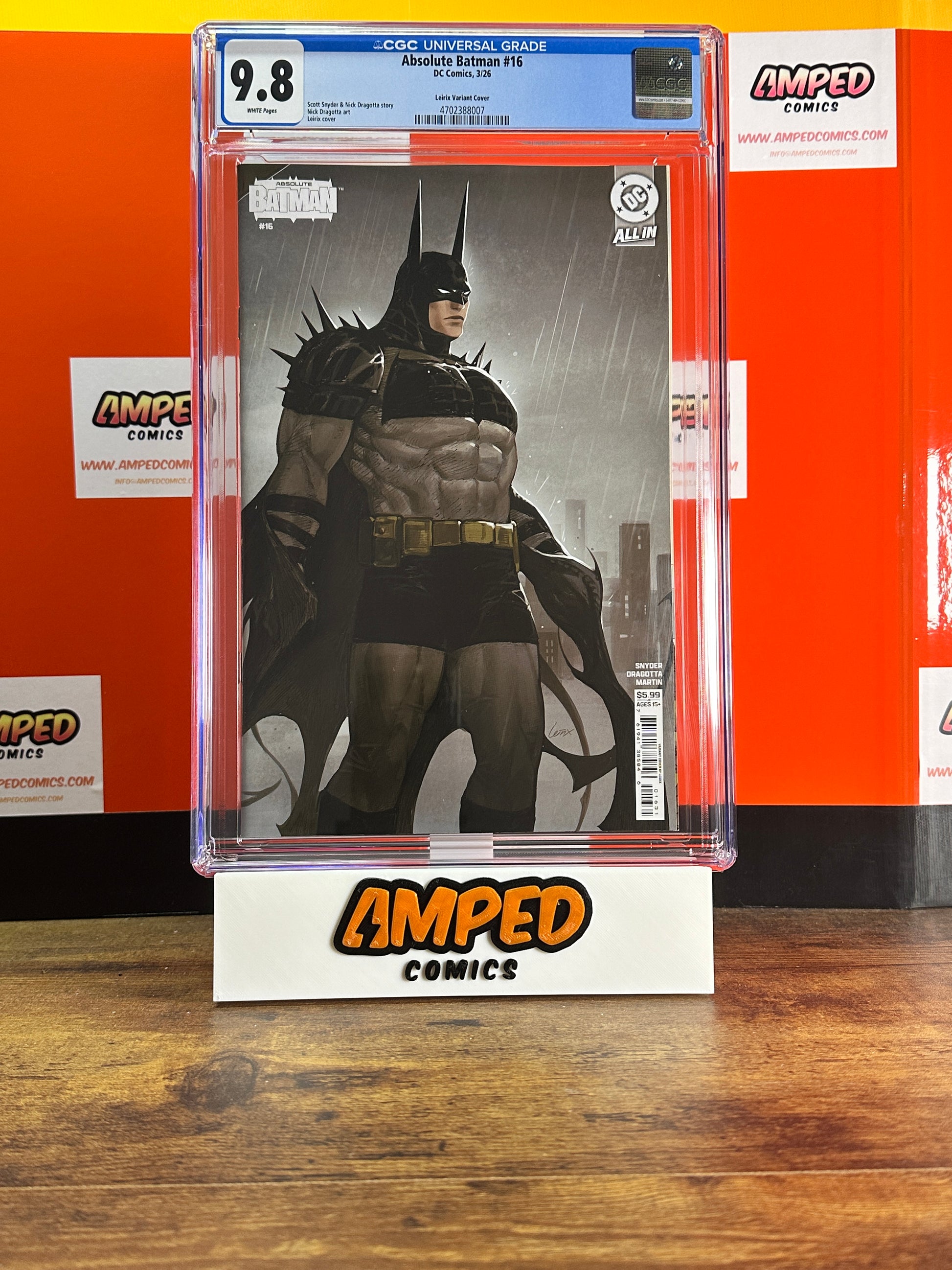 Absolute Batman 16 CGC 9.8 DC Comics Leirix Li Variant Cover
