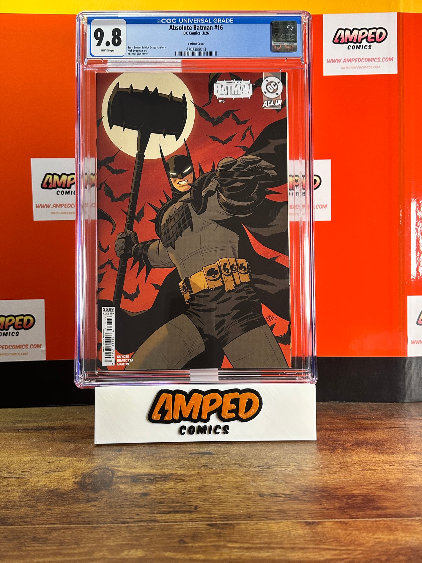 Absolute Batman 16 CGC 9.8 Michael Cho Variant Cover DC Comics 2016