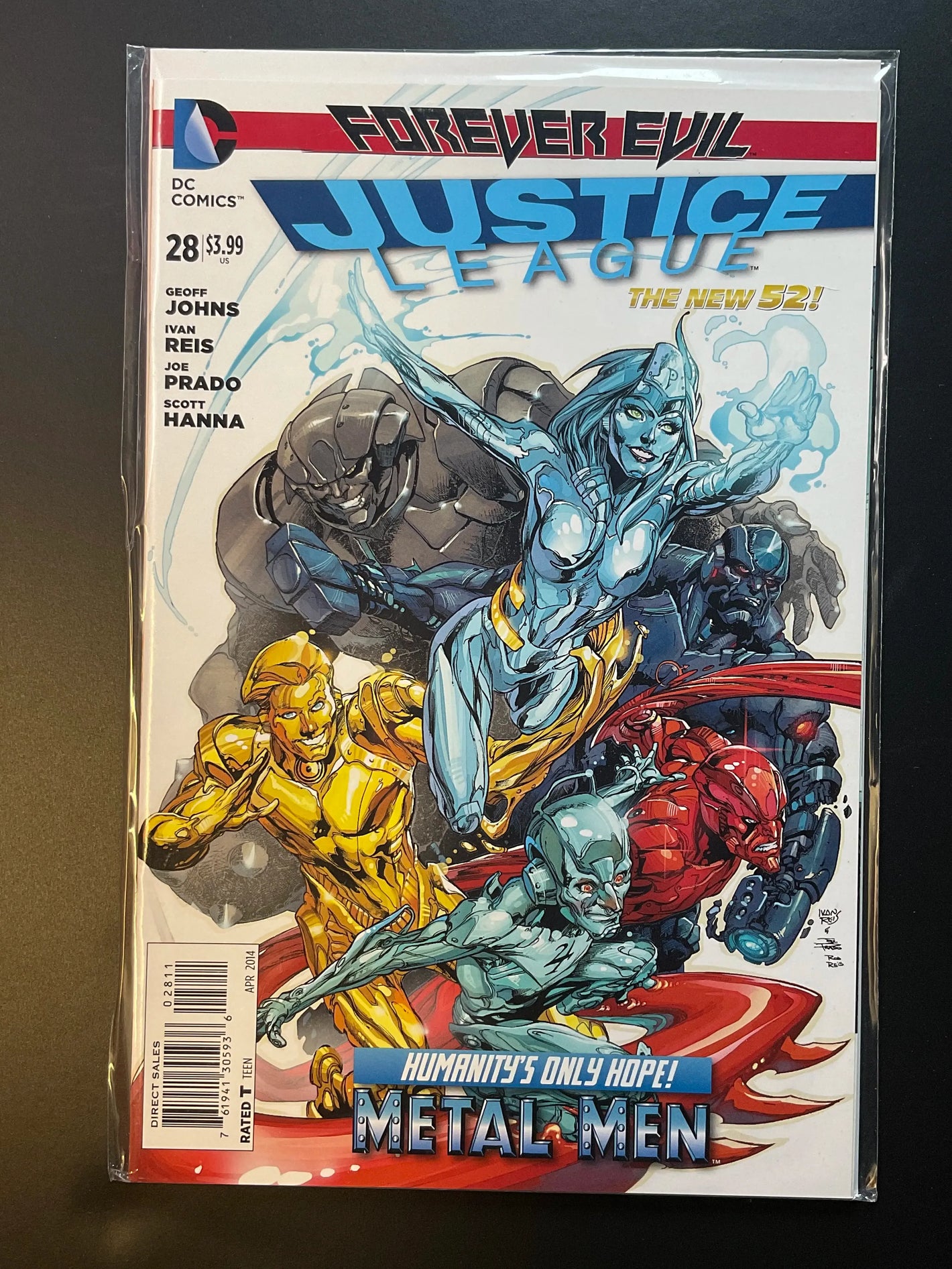 Justice League 28 (2014) DC Comics - Forever Evil, Metal Men