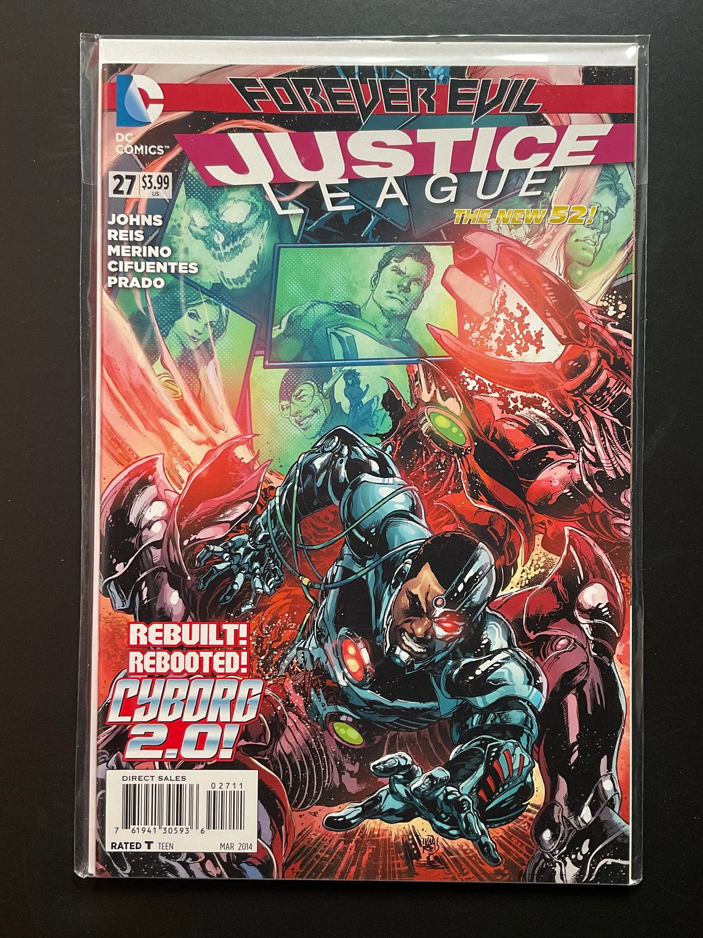 Justice League 27 (2014) DC Comics - Forever Evil, Cyborg 2.0