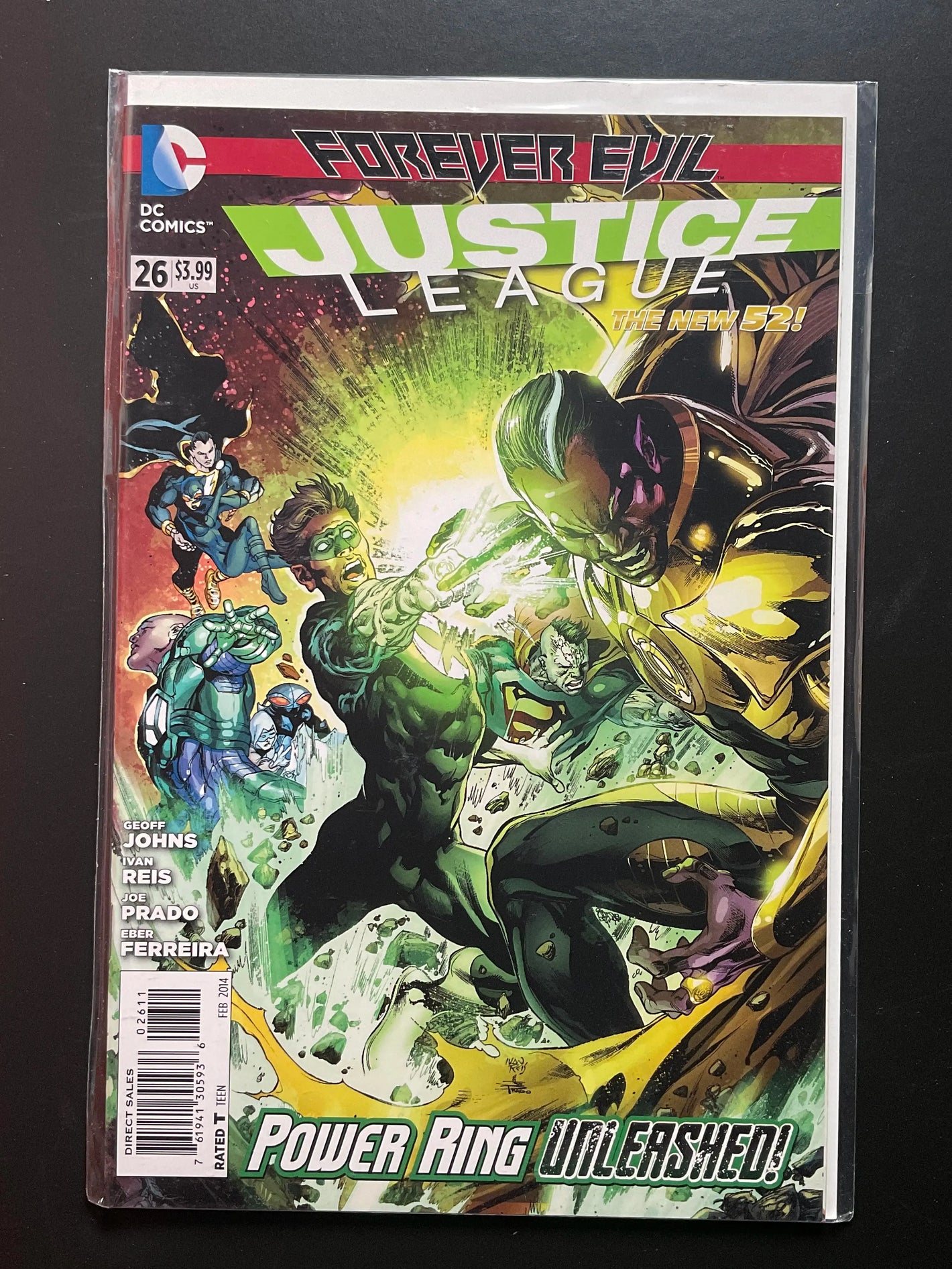 Justice League 26 (2014) DC Comics - Forever Evil, Power Ring Unleashed
