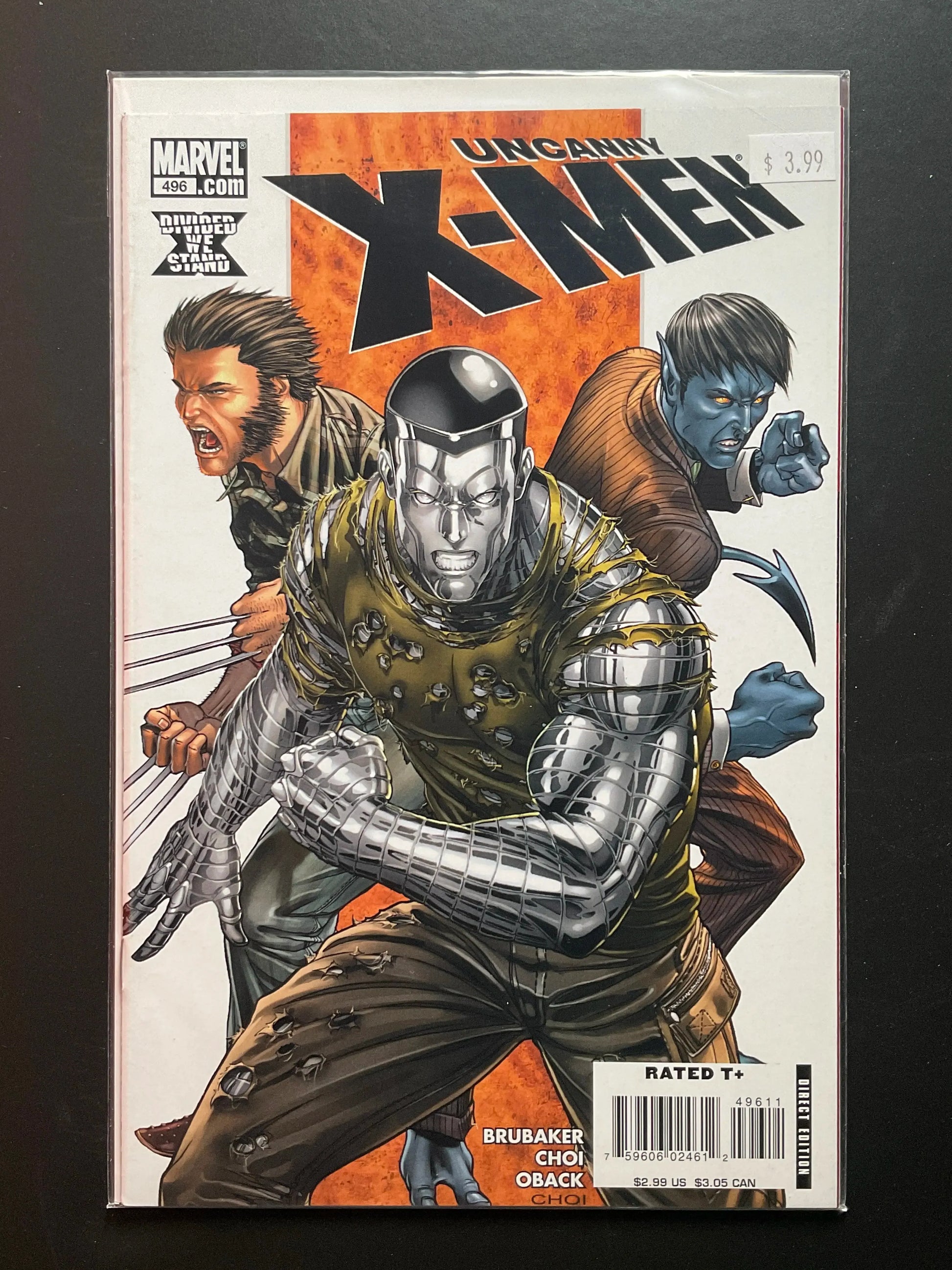 Uncanny X-Men 496 Marvel Comics Brubaker Choi 2008