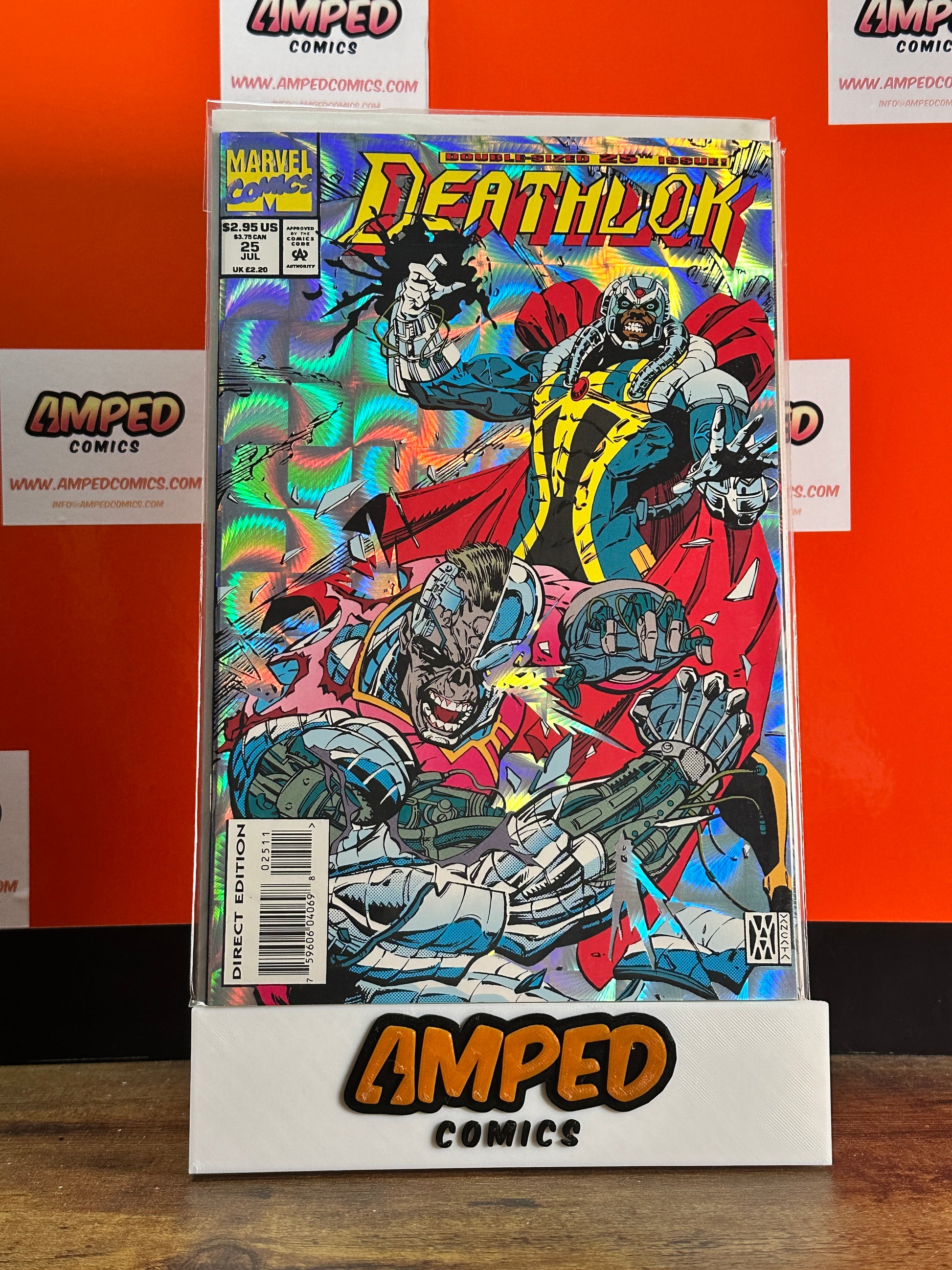 Deathlok 25 Marvel Comics 1991 Holographic Cover
