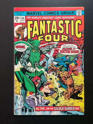 Fantastic Four 156 Marvel Comics 1975 Doctor Doom Silver Surfer