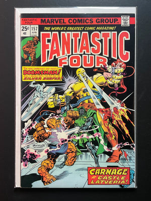 Fantastic Four 157 Marvel Comics Apr 1975 Doom Silver Surfer - B