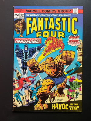 Fantastic Four 159 Marvel Comics June 1975 Guest-Starring Inhumans - B