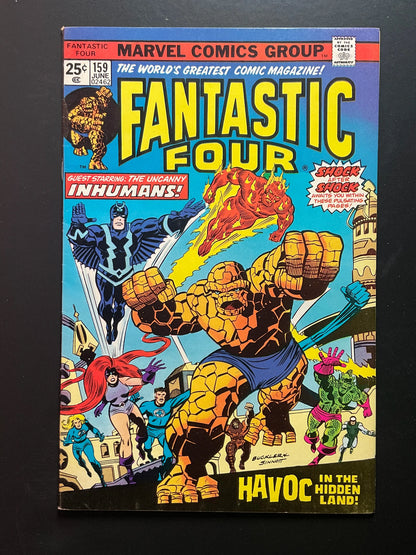Fantastic Four 159 Marvel Comics June 1975 Guest-Starring Inhumans - B