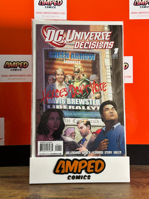 DC Universe Decisions 1 (2008) - Green Arrow Endorses