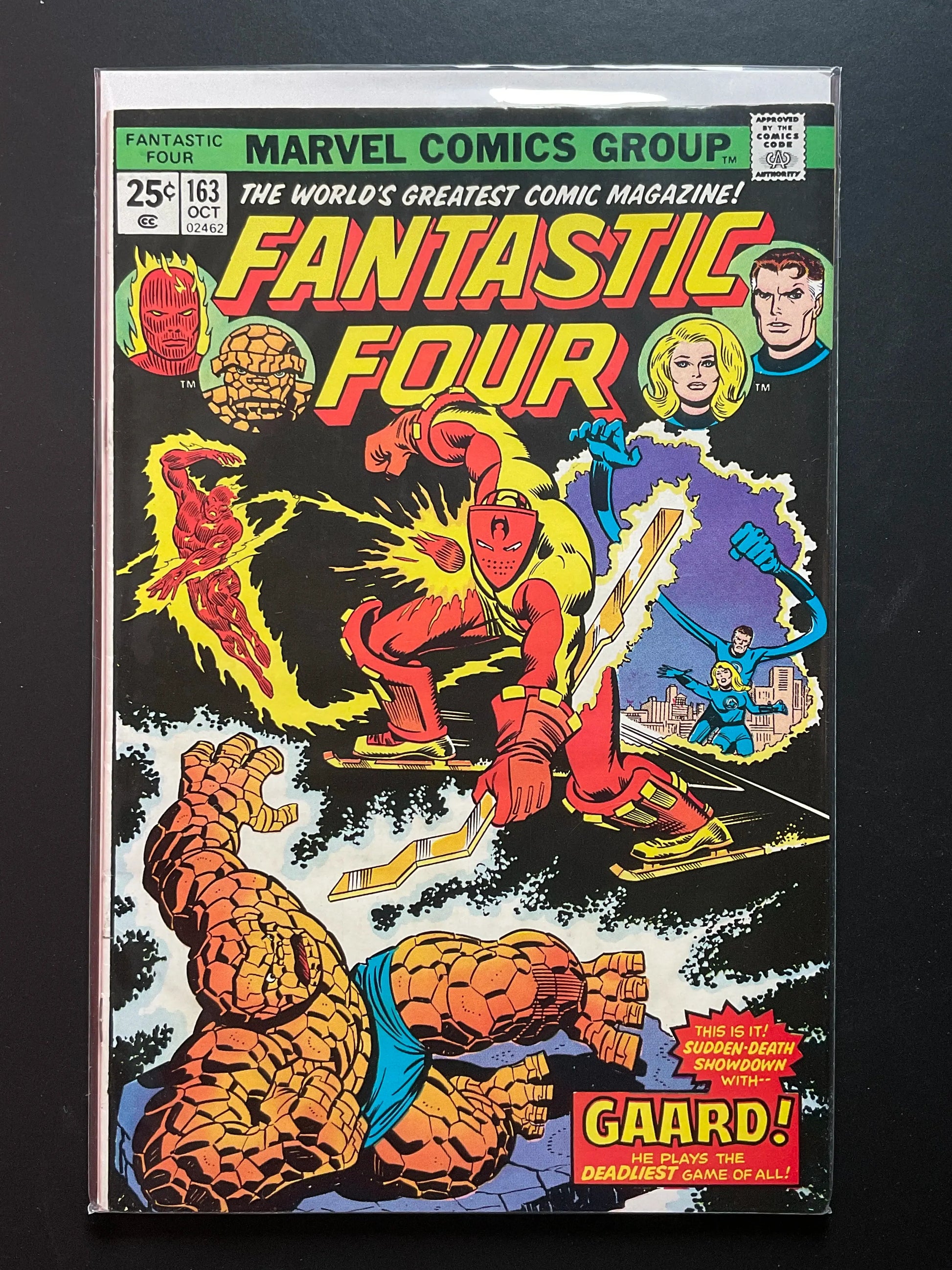 Fantastic Four 163 Marvel Comics Oct 1975 Gaard Appearance