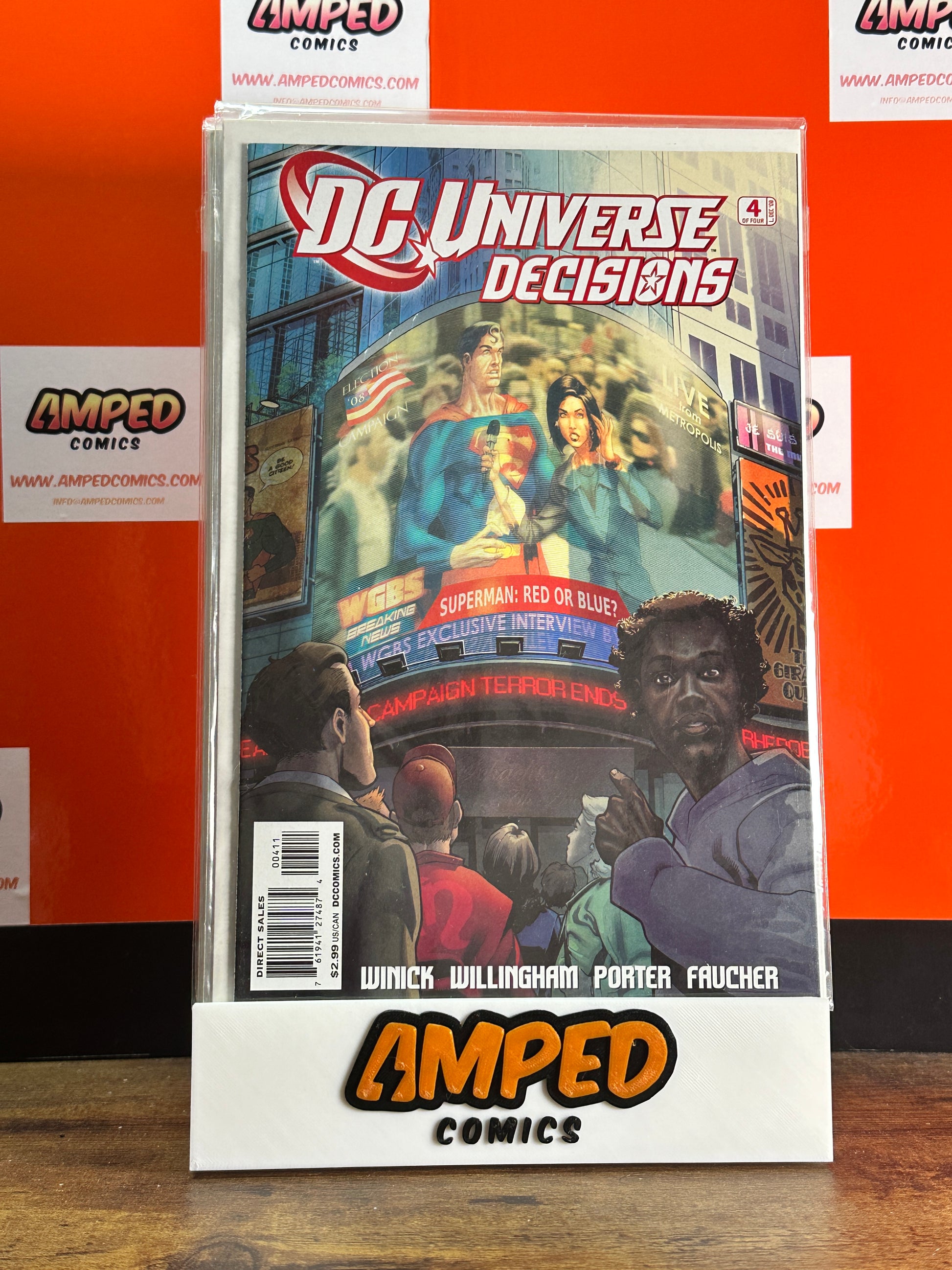 DC Universe Decisions 4 (2008) - Superman Cover - DC Comics