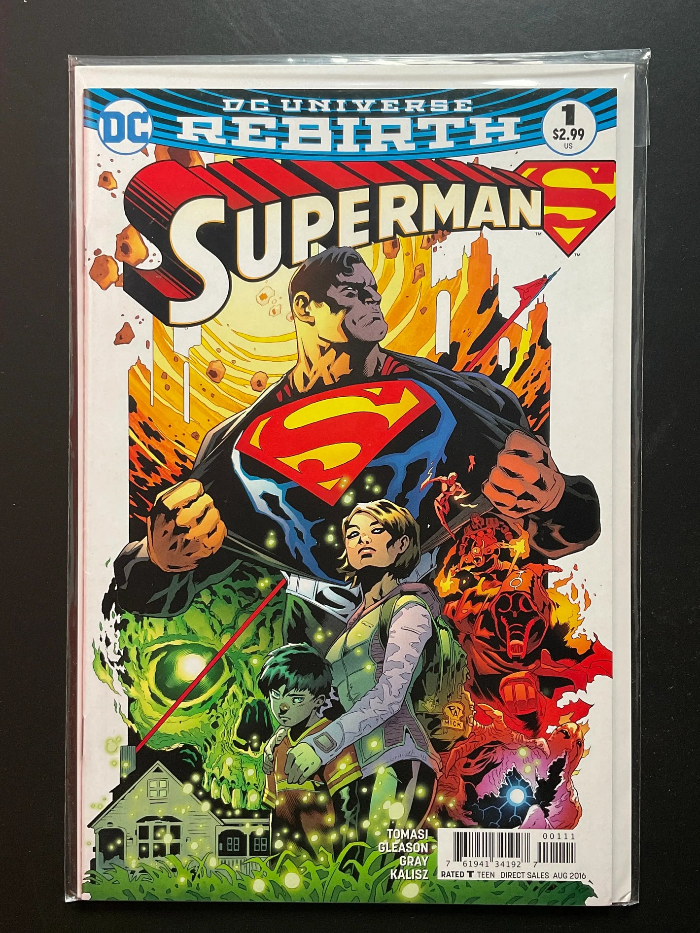 Superman 1 DC Universe Rebirth (2016) Tomas, Gleason, Gray, Kalisz