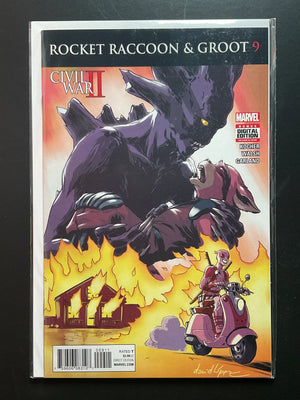 Rocket Raccoon Groot 9 Civil War II Marvel 2016