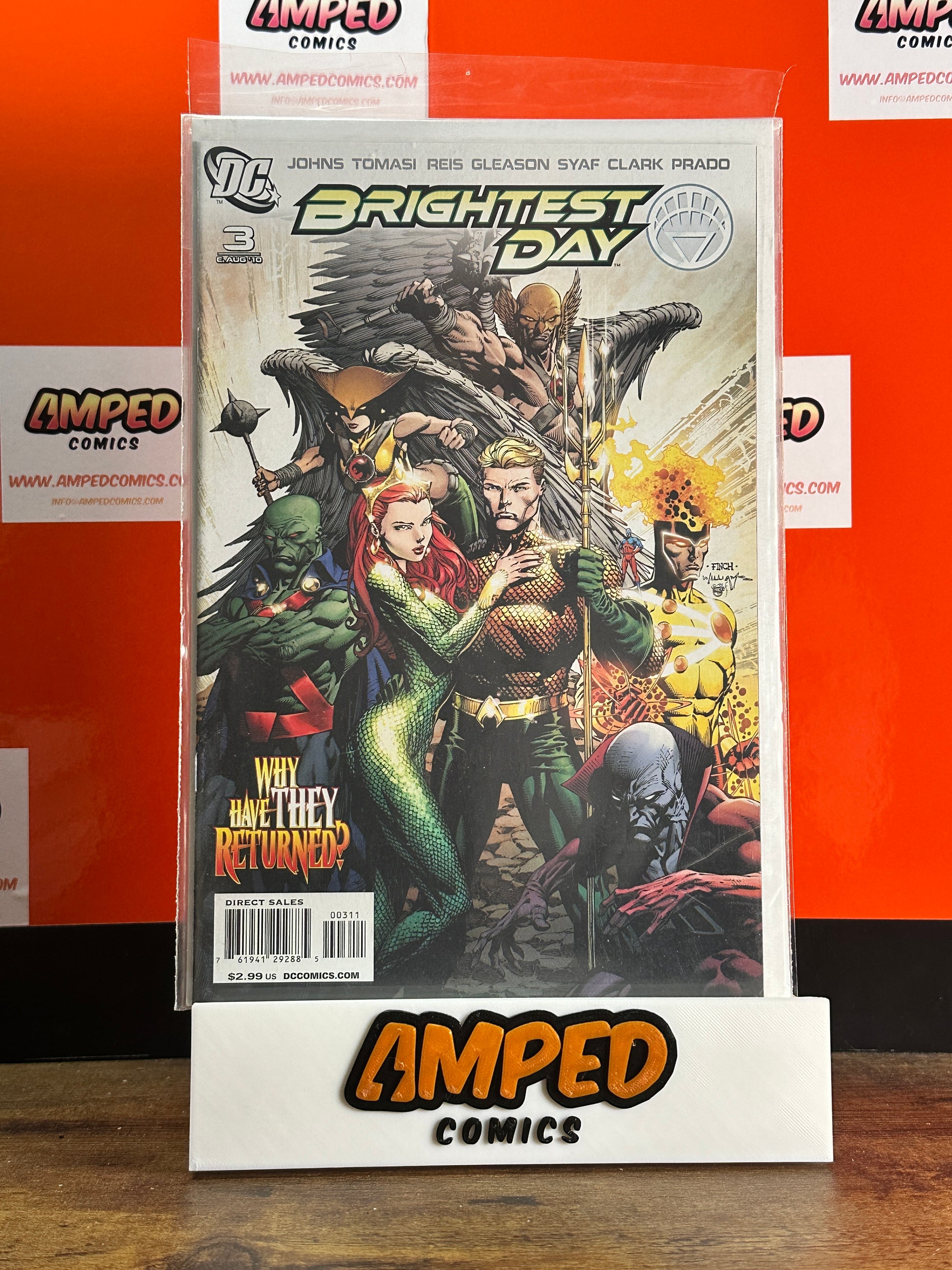 Brightest Day 3 DC Comics 2010 Geoff Johns Aquaman Cover
