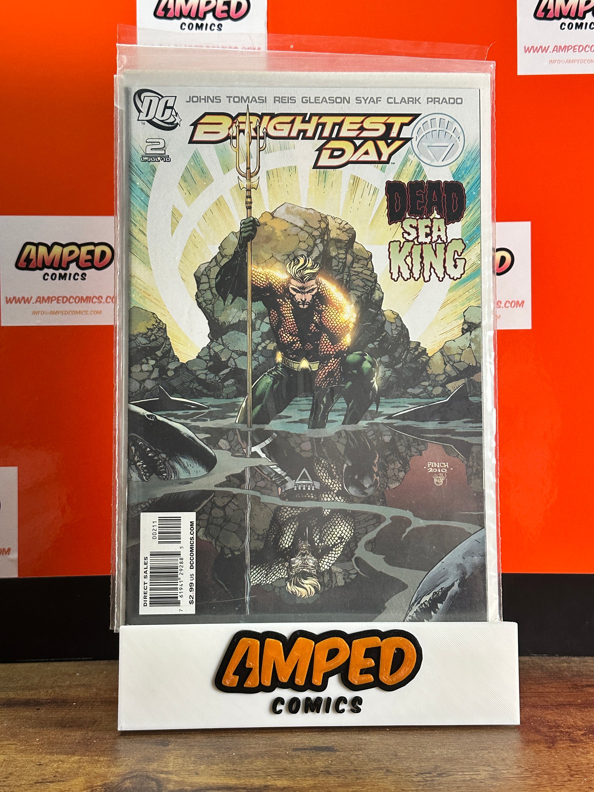 Brightest Day 2 DC Comics 2010 Dead Sea King Aquaman Cover