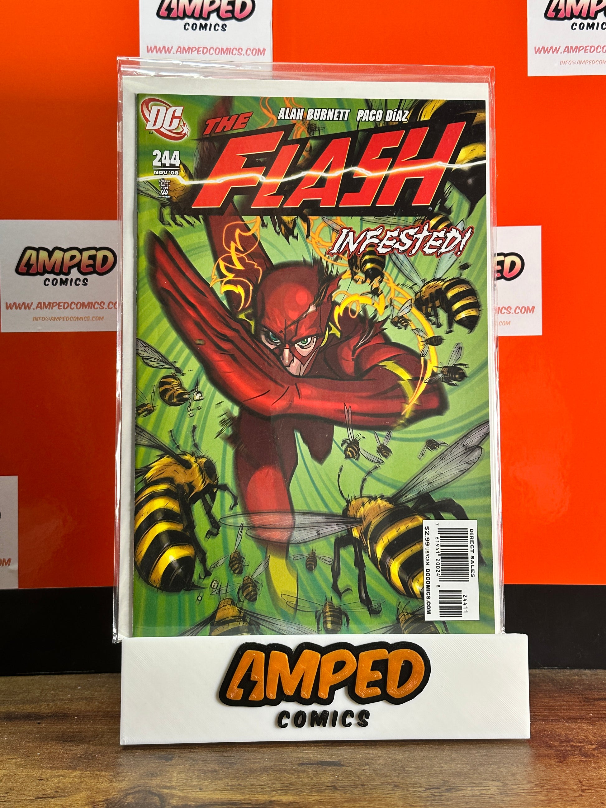 The Flash 244 (Nov 2008, DC Comics) Infested Alan Burnett, Paco Diaz
