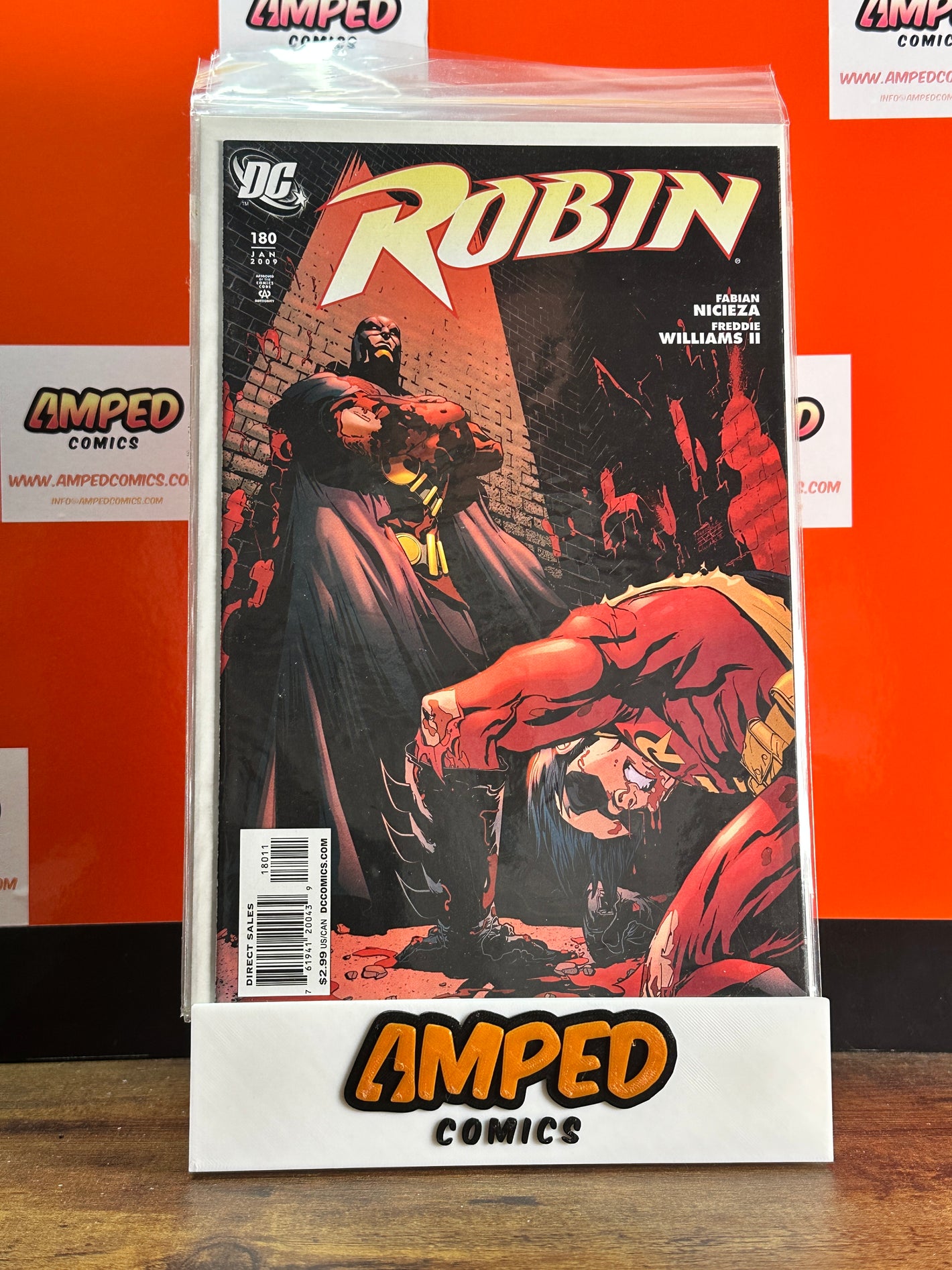 Robin 180 DC Comics January 2009 Fabian Nicieza Cover Art