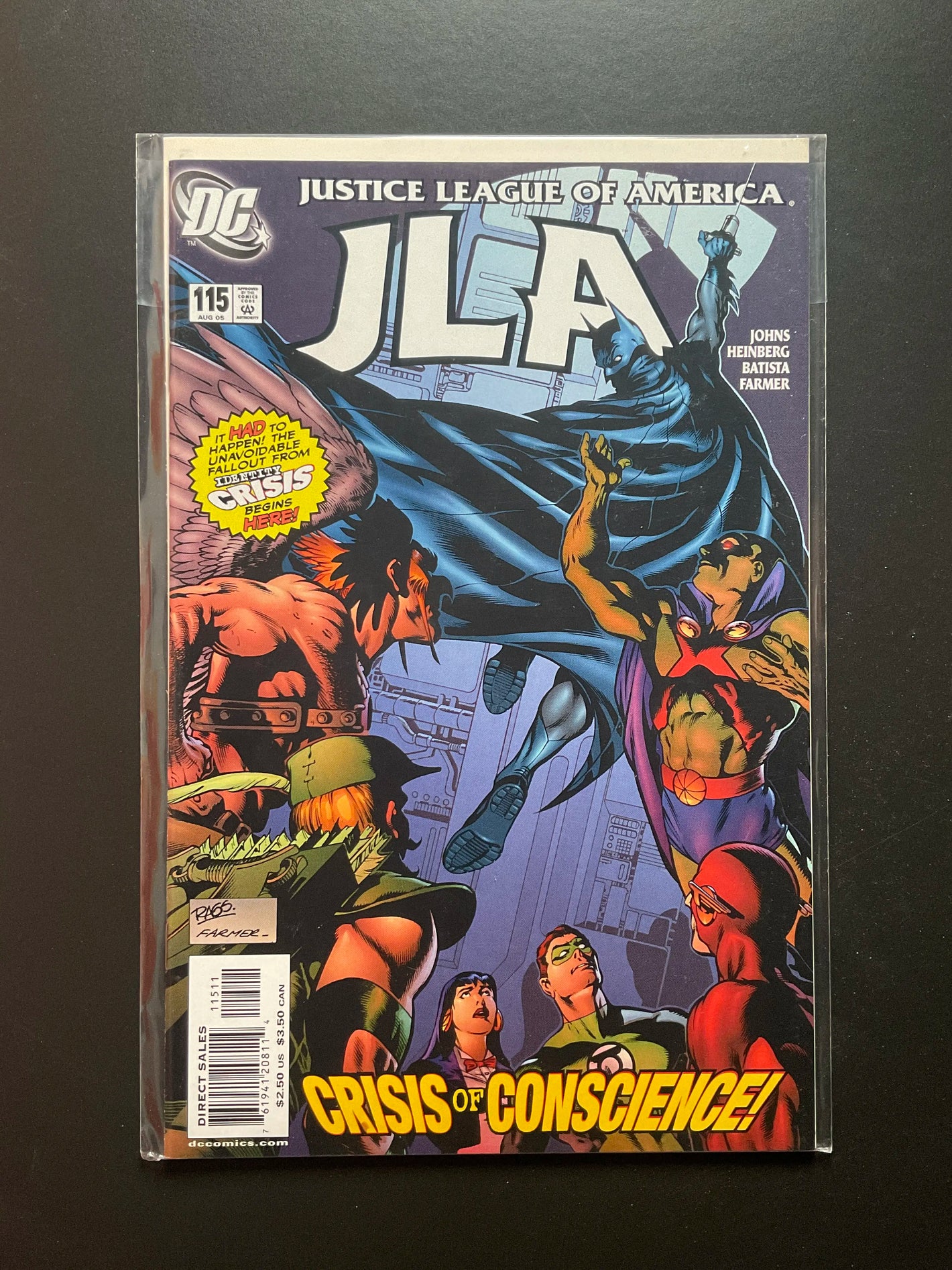 JLA 115 DC Comics Aug 2005 Crisis of Conscience Part 1