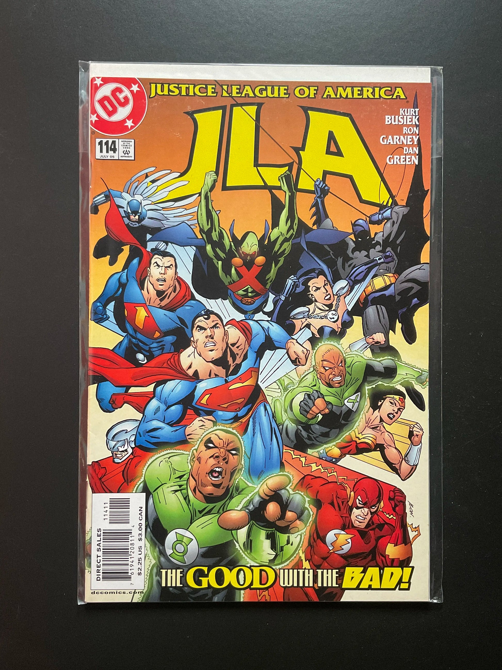 JLA 114 DC Comics July 2005 Kurt Busiek Ron Garney