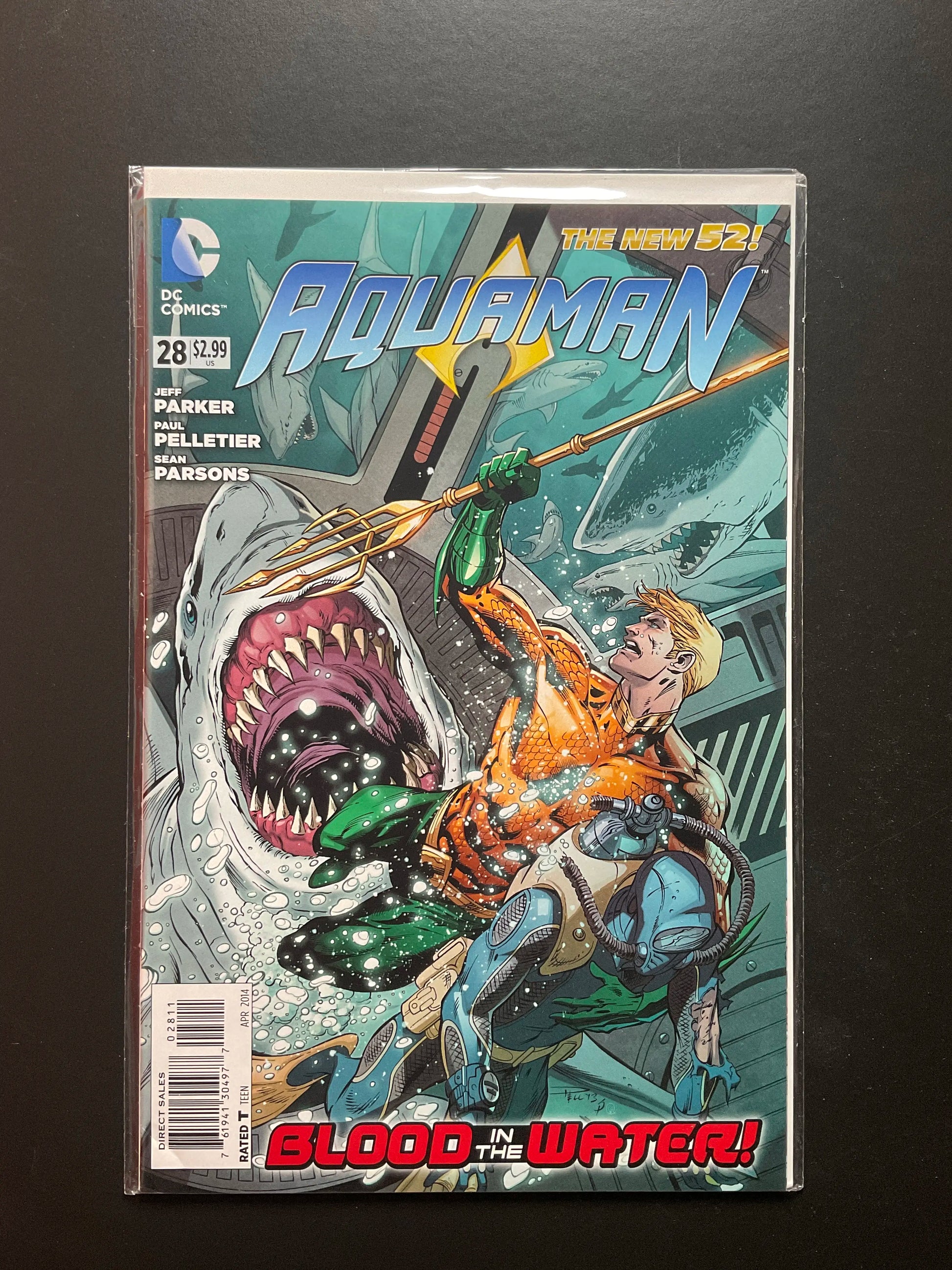 Aquaman 28 The New 52 DC Comics 2014 Blood in the Water