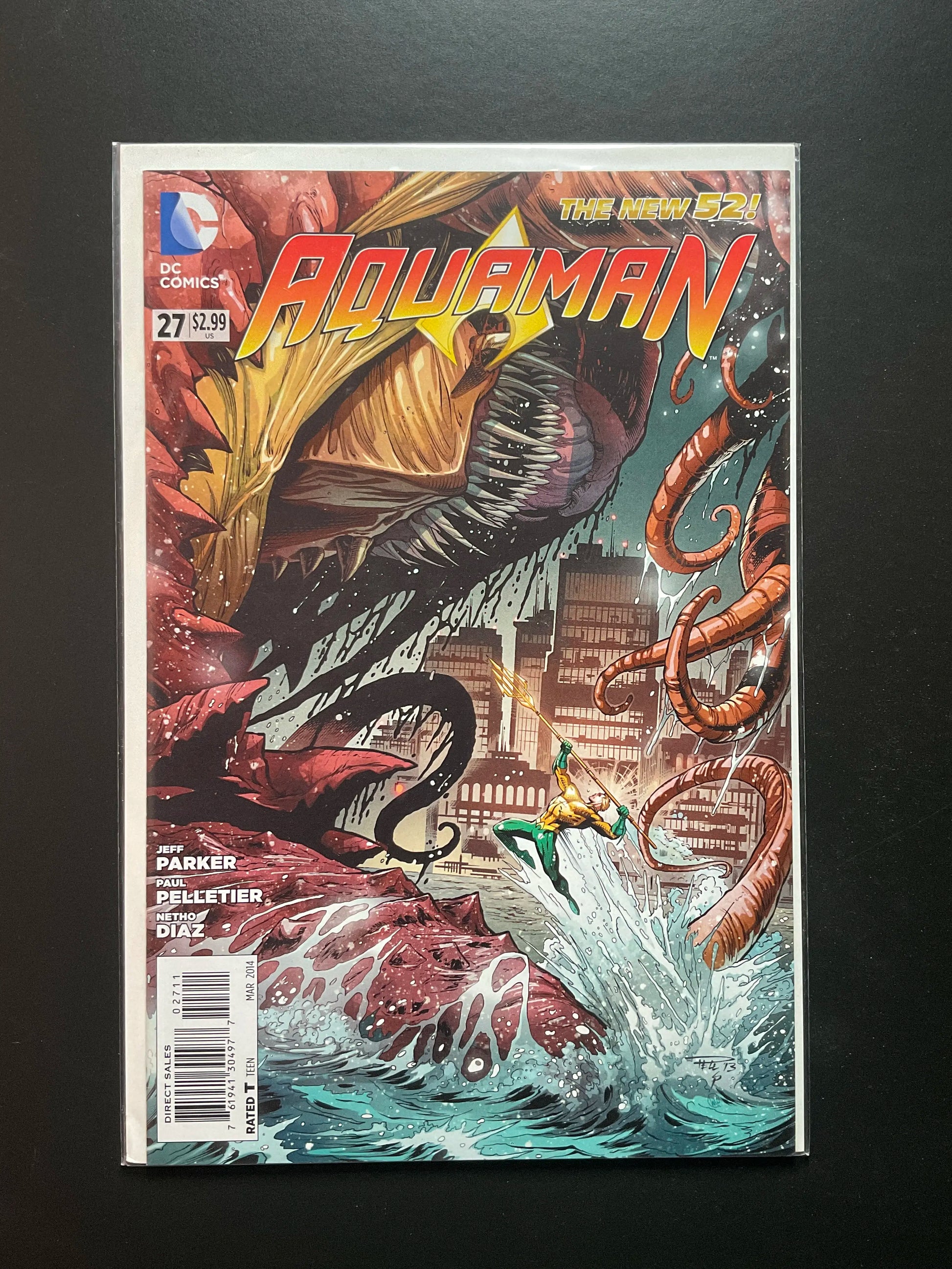 Aquaman 27 The New 52 (DC Comics, 2014) Jeff Parker Paul Pelletier