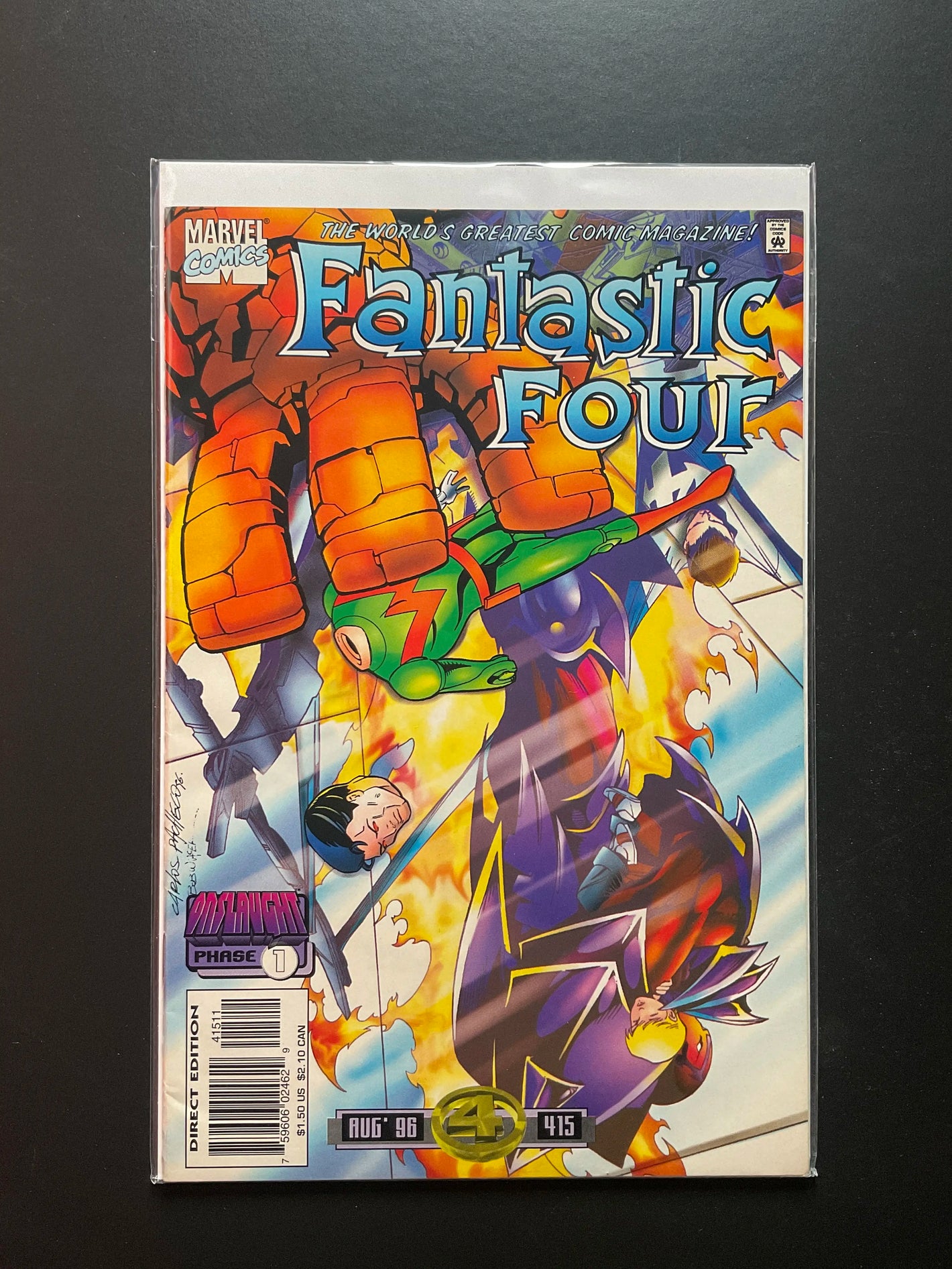 Fantastic Four 415 Marvel Comics Aug 1996 Onslaught Phase 1