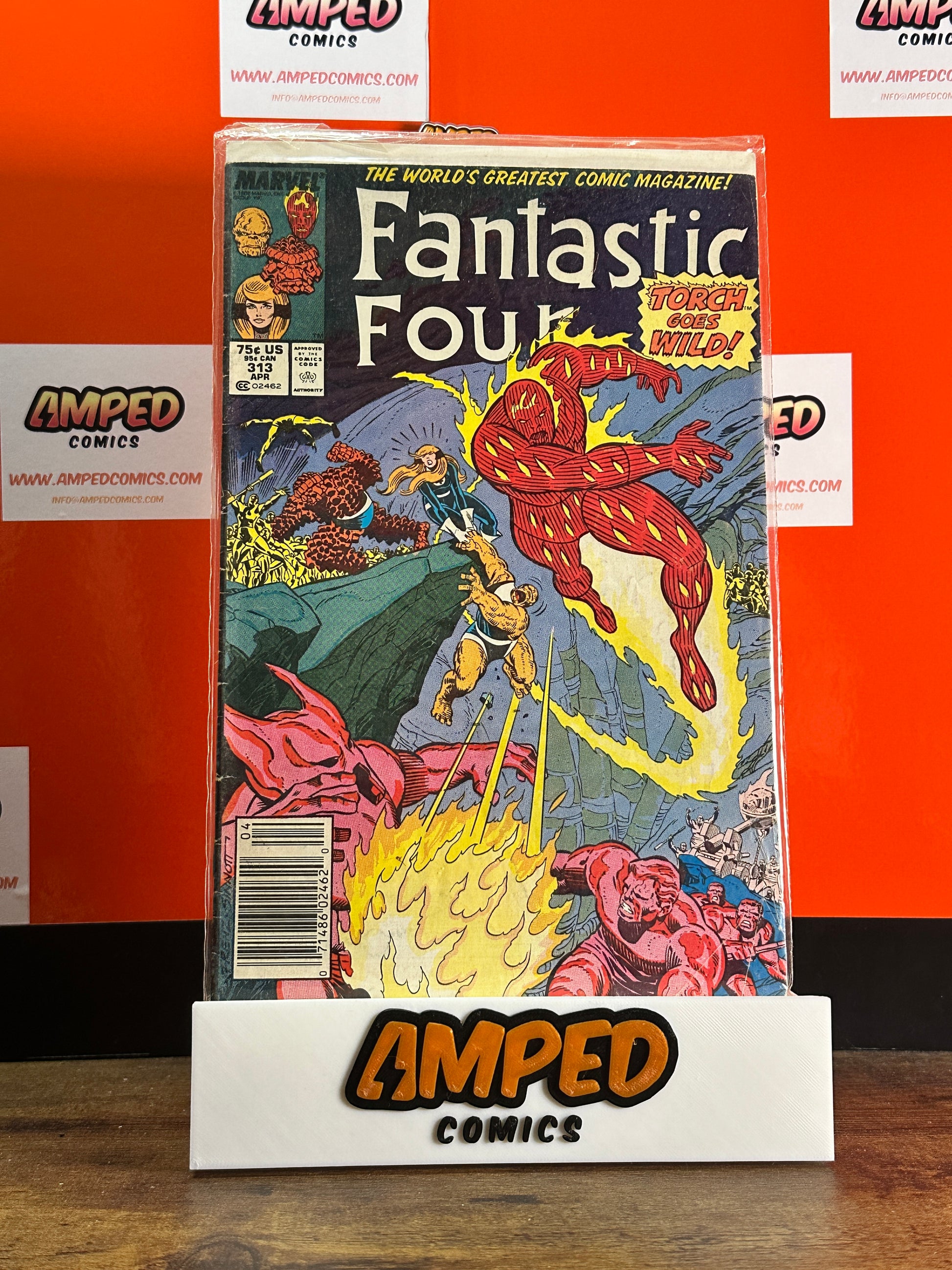 Fantastic Four 313 Marvel Comics 1988 Torch Goes Wild