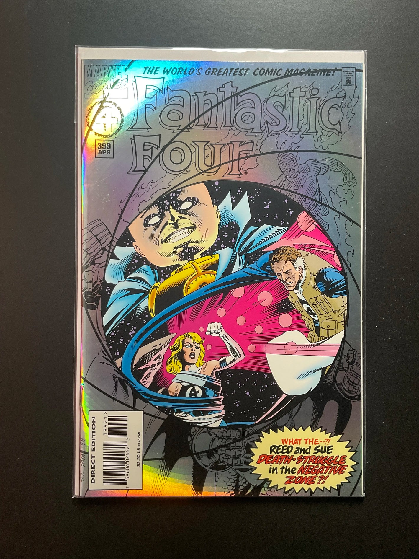 Fantastic Four 399 Marvel Comics April 1995 Direct Edition