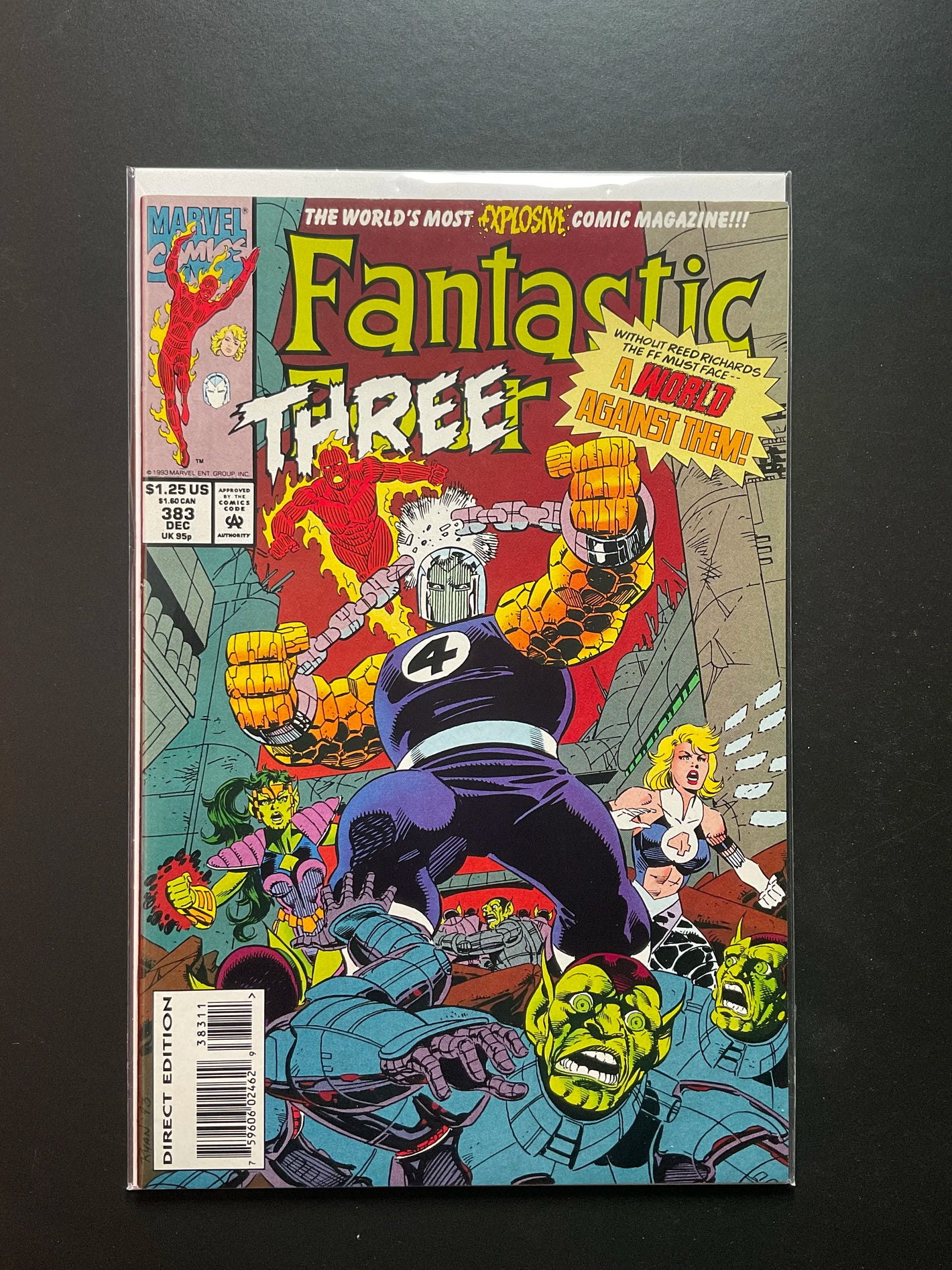 Fantastic Four 383 (Dec 1993) Marvel Comics - A World Against Them