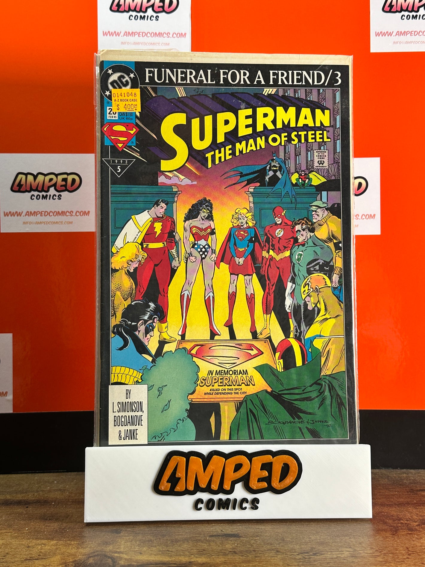 Superman The Man of Steel 20 (1993) DC Comics Funeral for a Friend