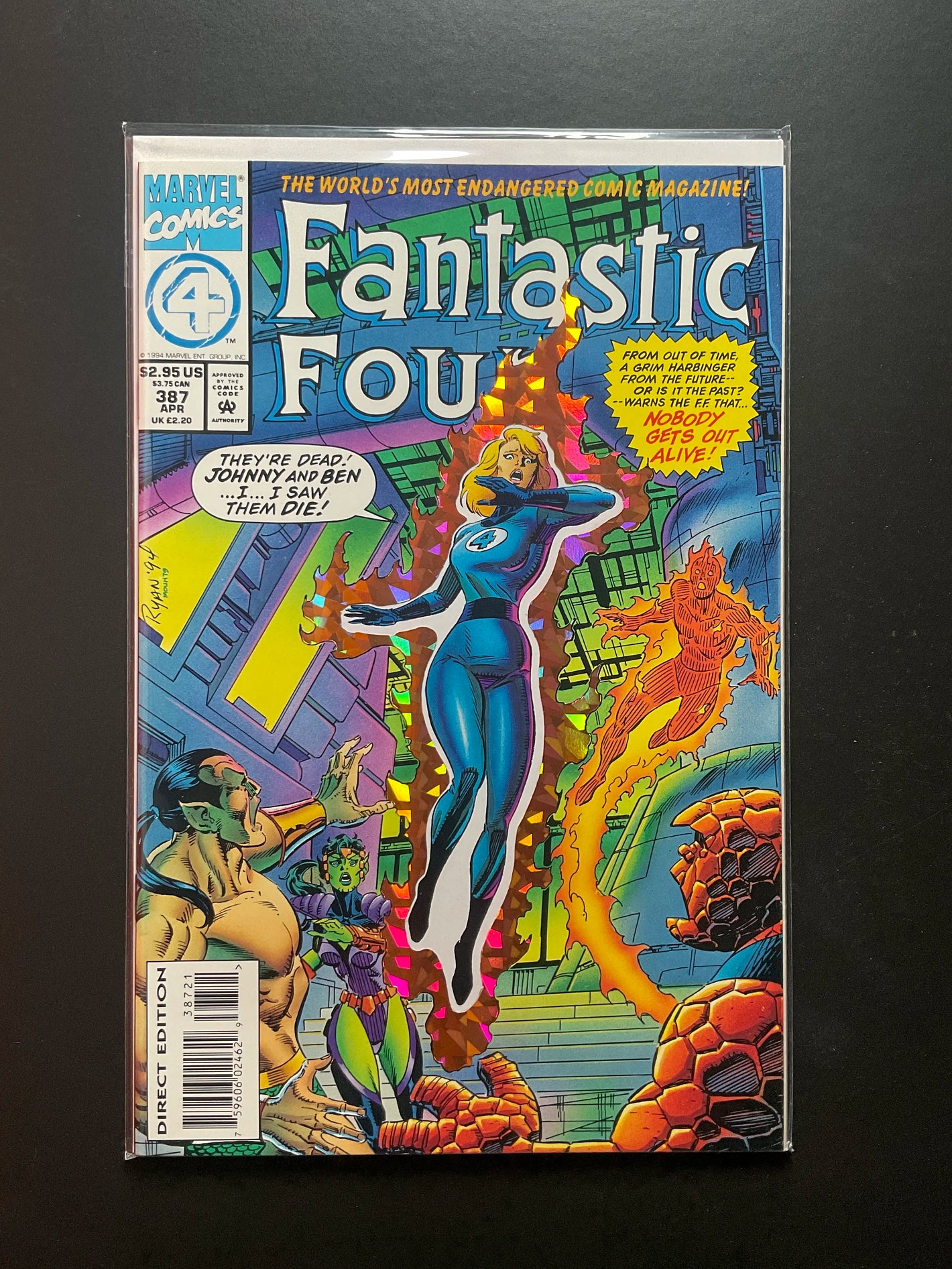 Fantastic Four 387 Marvel Comics April 1994 Direct Edition