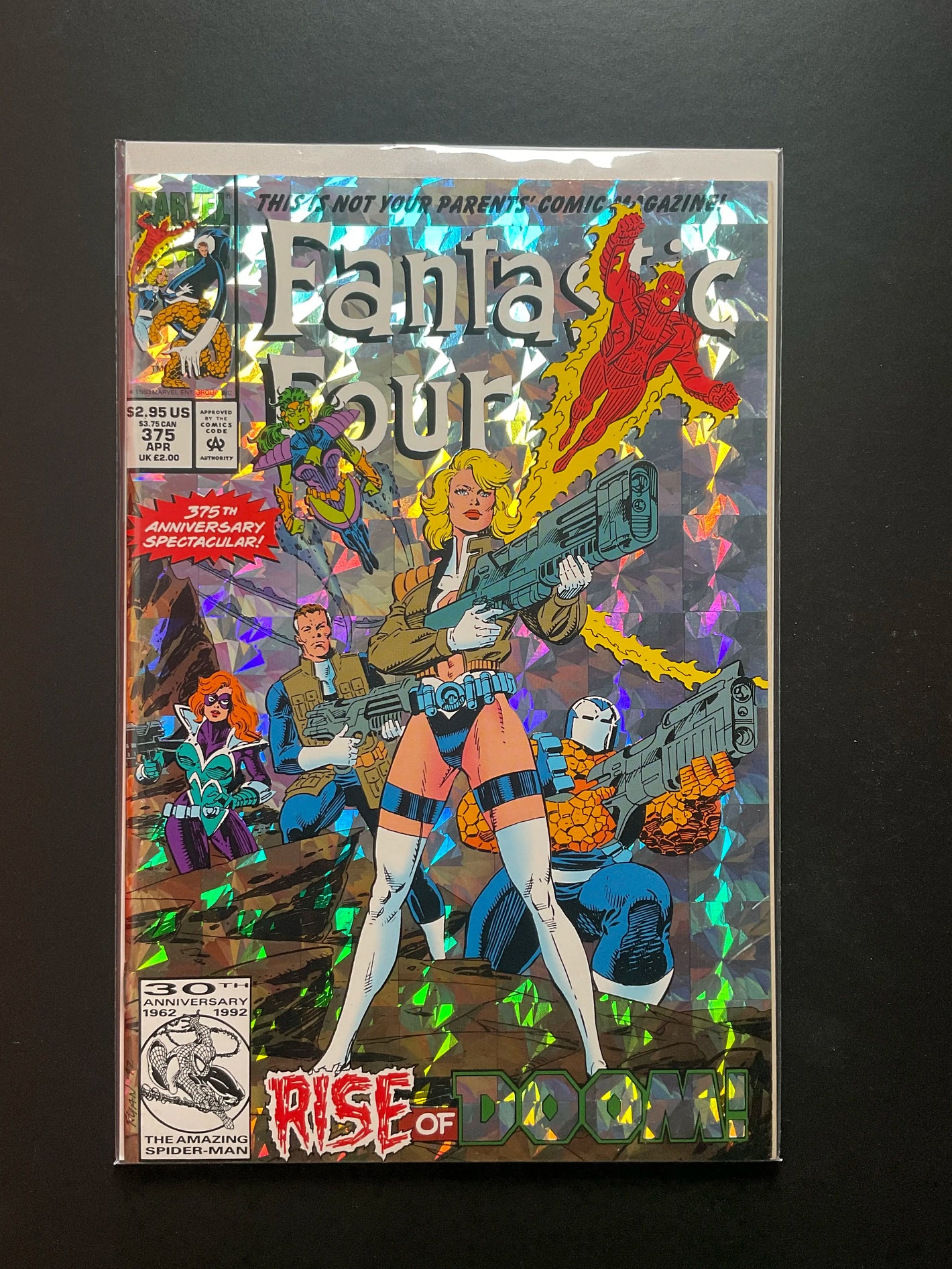 Fantastic Four 375 (Apr 1993) Marvel Comics 30th Anniversary Holofoil