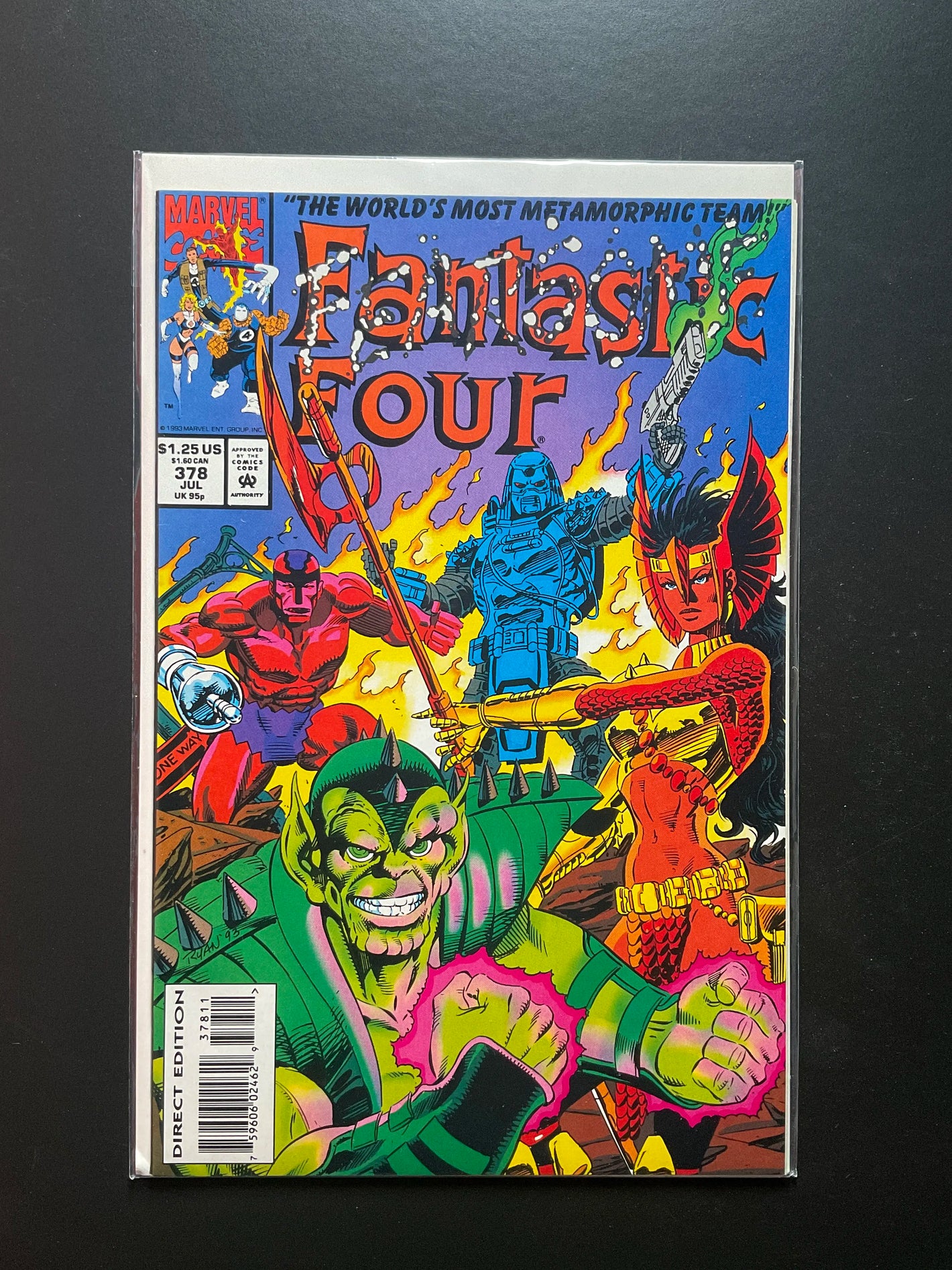 Fantastic Four 378 Marvel Comics 1993 Direct Edition
