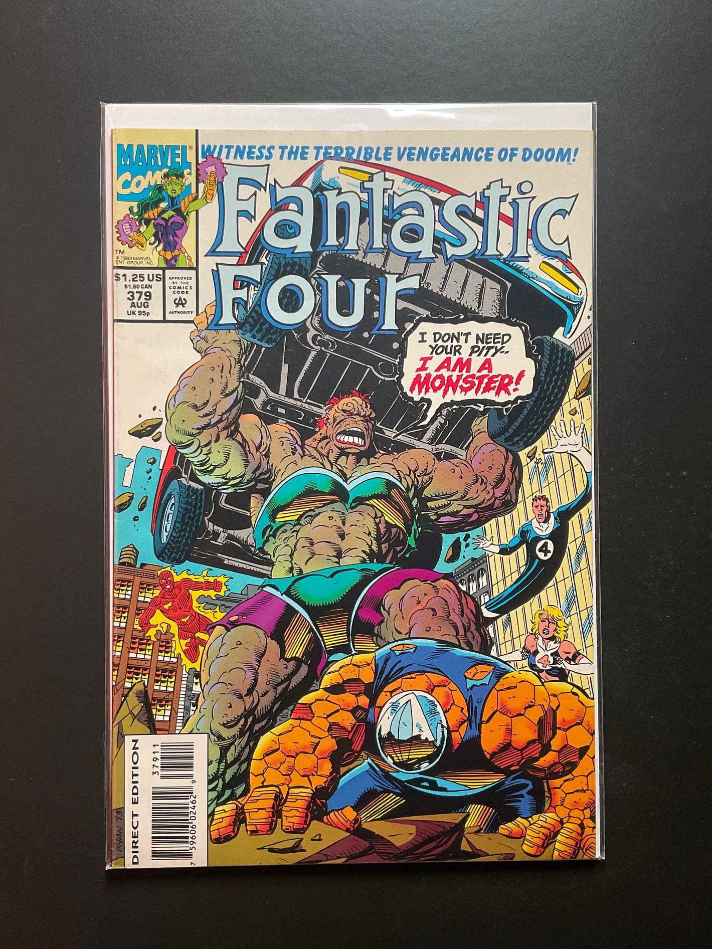Fantastic Four 379 Marvel Comics Aug 1993 Direct Edition