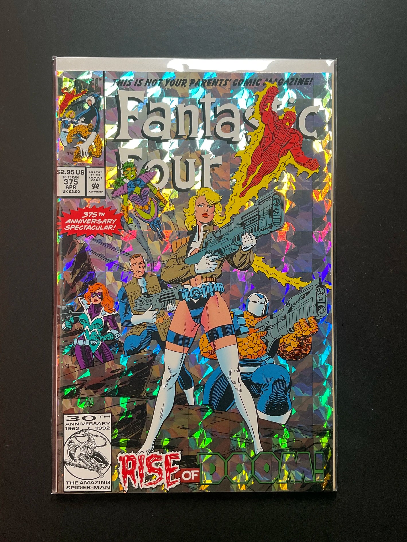 Fantastic Four 375 (Apr 1993) Marvel Comics 30th Anniversary Holographic